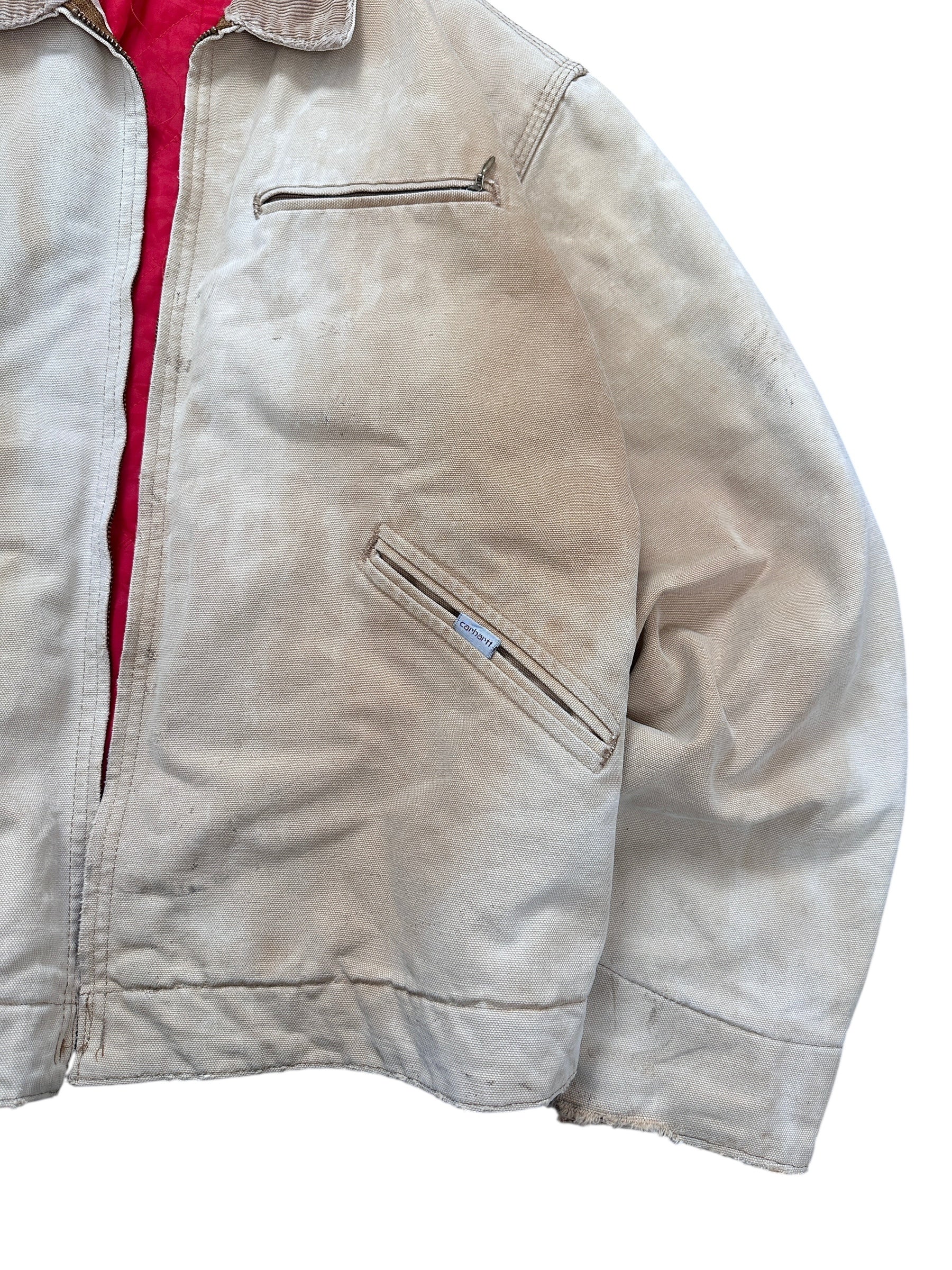 1990s Carhartt Detroit Workwear Jacke Used faded M
