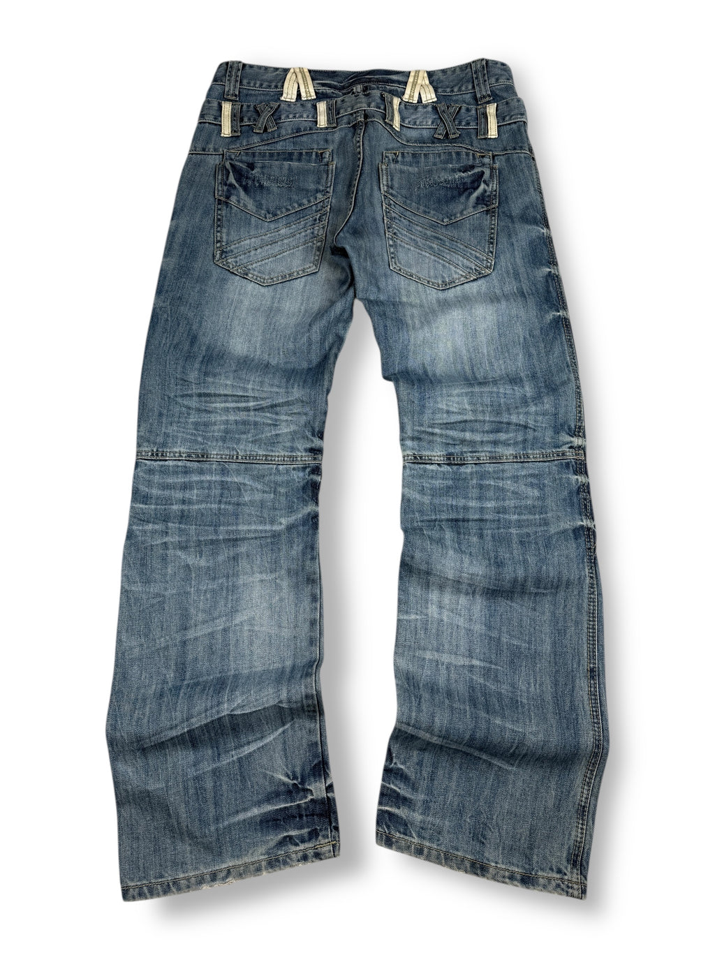 Y2K Jeans Blau washed| M-L