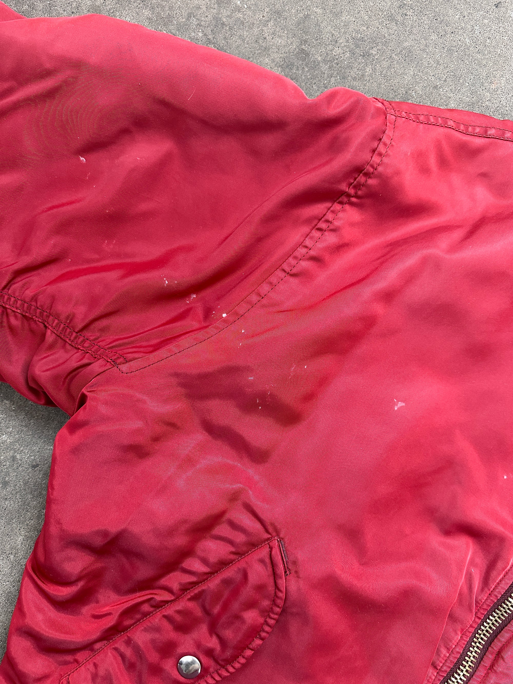1990s Alpha Bomberjacke Rot M/L