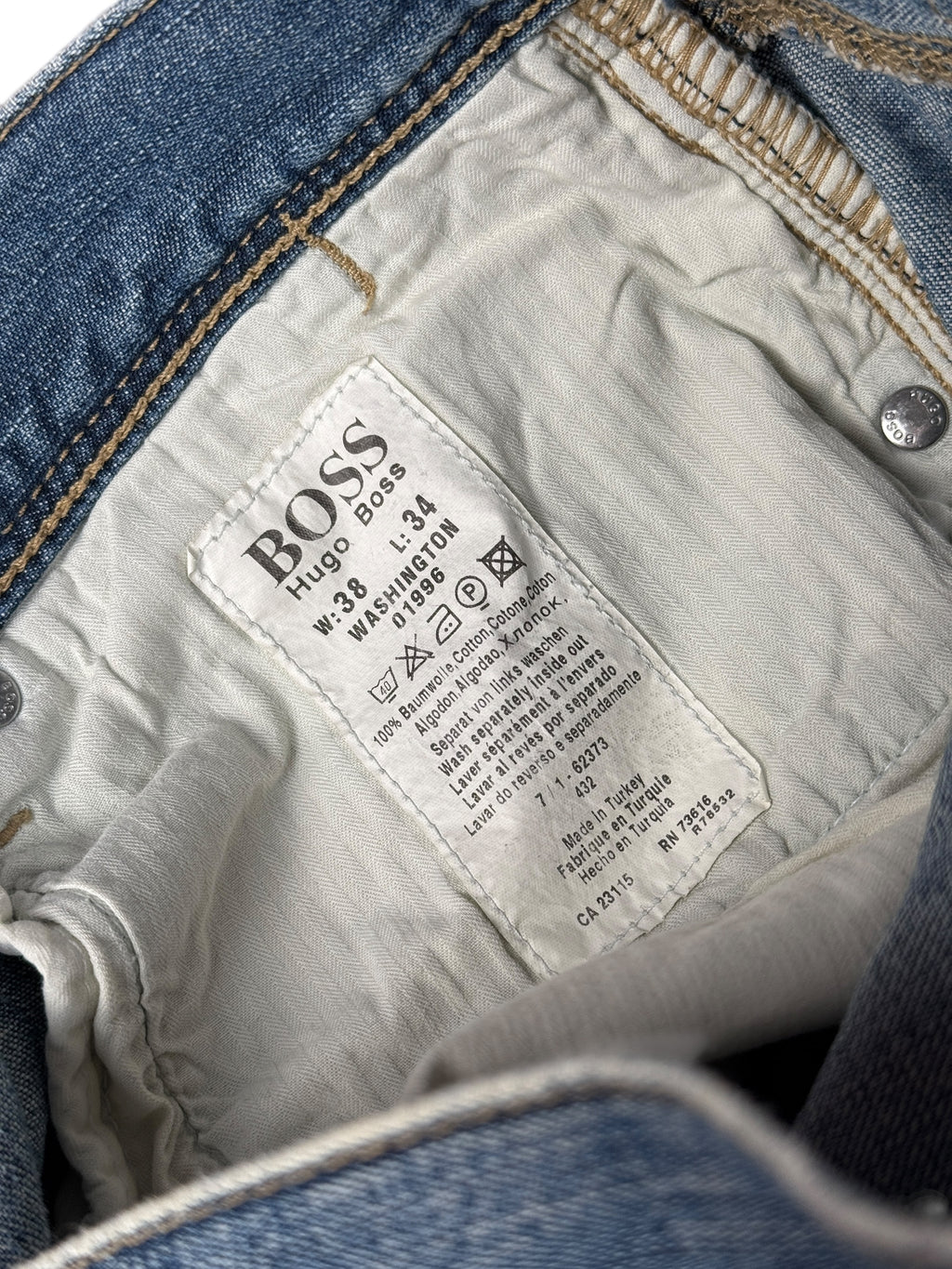 2000s Hugo Boss Washington Jeans Blau Washed | L