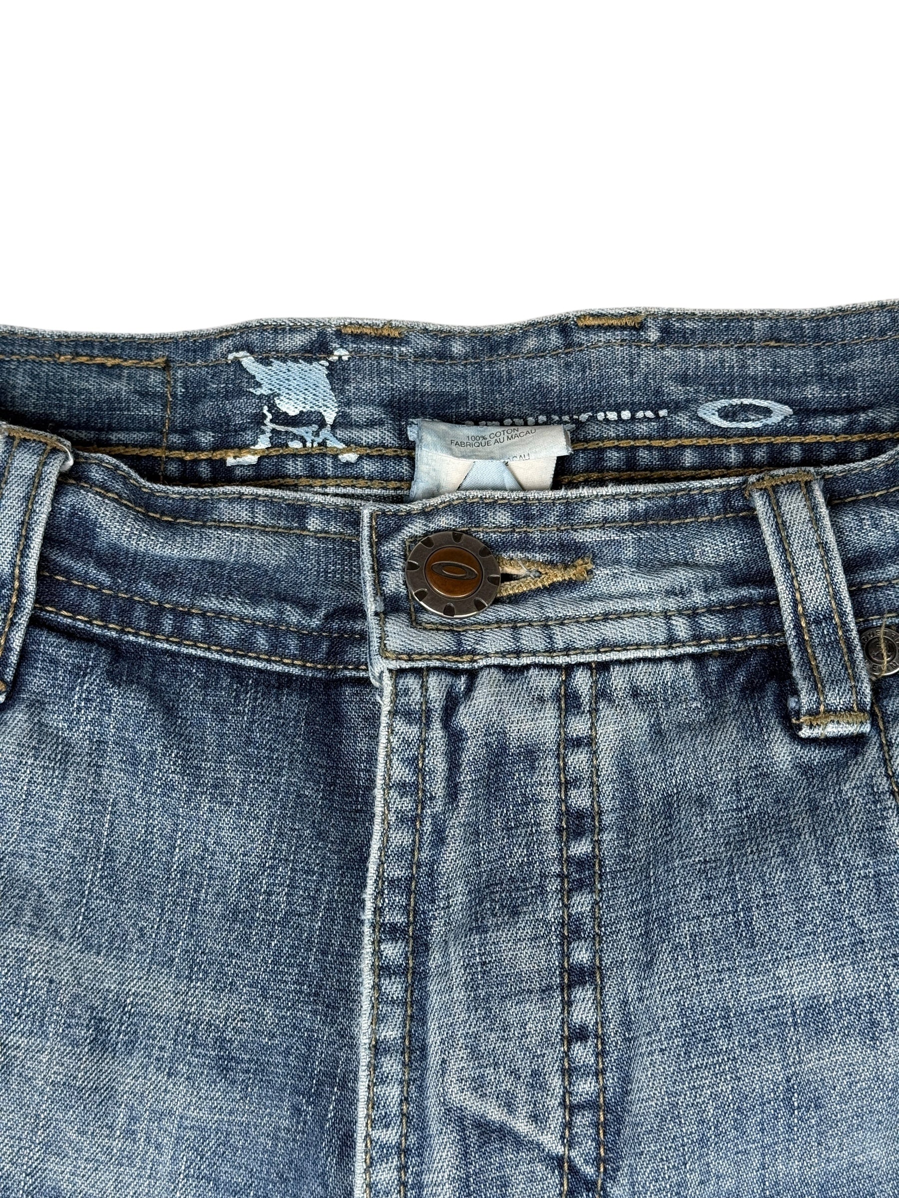 2000s Oakley Jeans Industrial Denim Blue | W30 L32