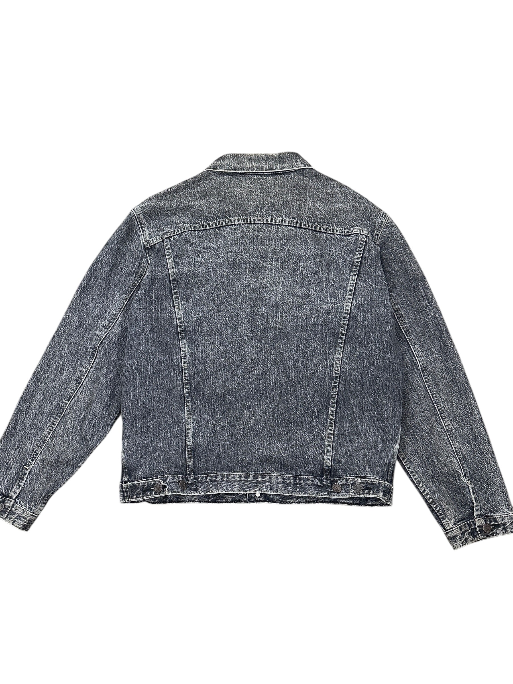 1990s Globetrotter Vintage Jeansjacke Washed Schwarz Heavy L/XL