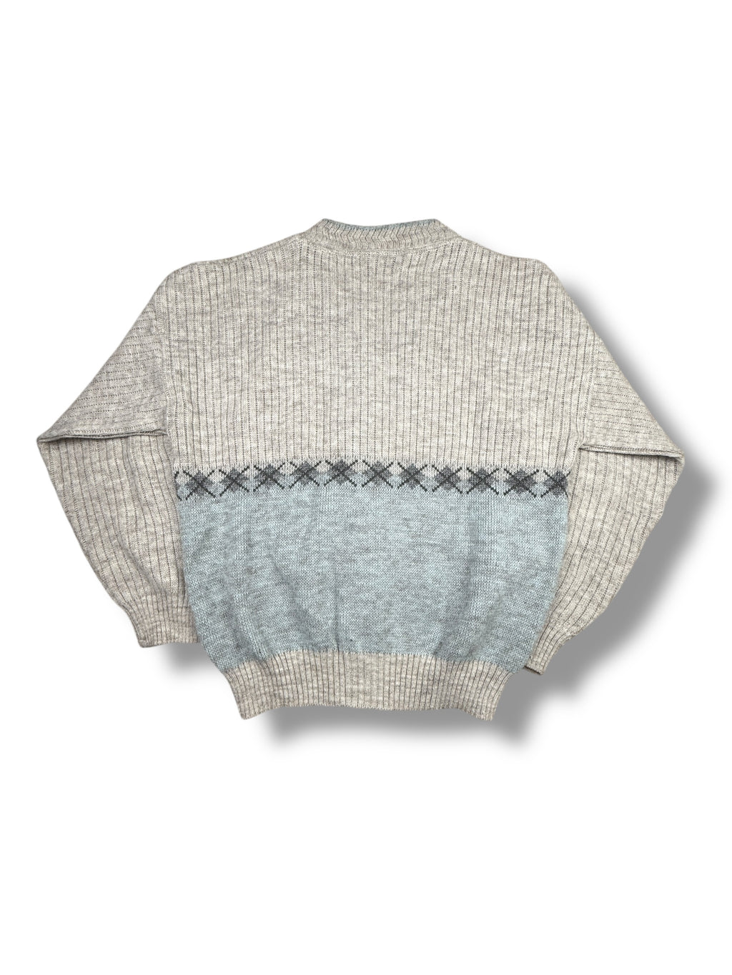 1990s Daniele Blasi Cardigan Hellgrau Blau | Wolle Mix | M