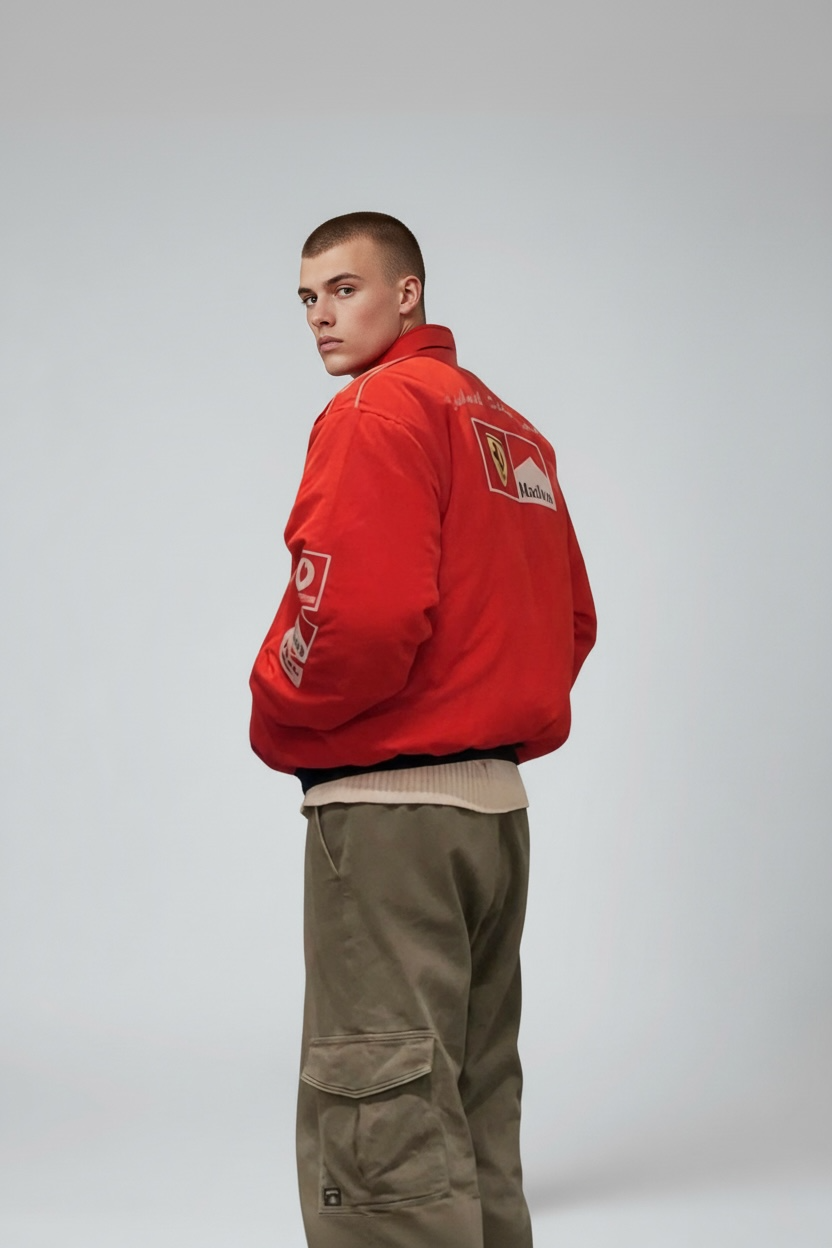 1990s Michael Schumacher Ferrari Marlboro Racing Jacke | XL–X