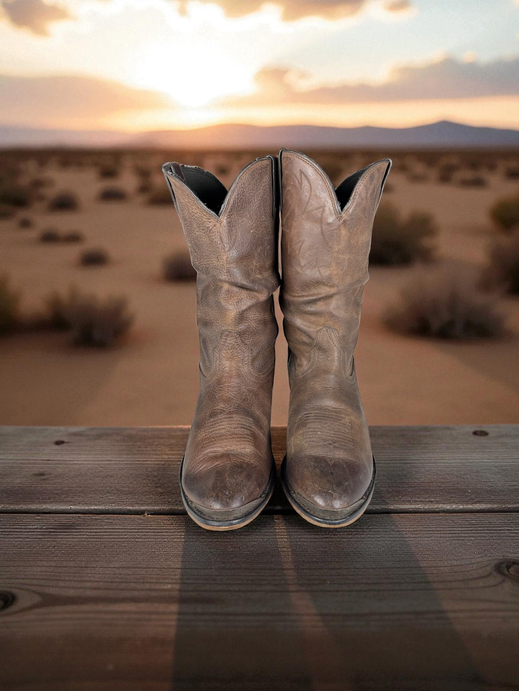 Durango Western Slouch Boots Braun Leder | EU 41.5