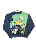 1992 Iceberg Disney Donald Duck auf Motorrad Sweater L