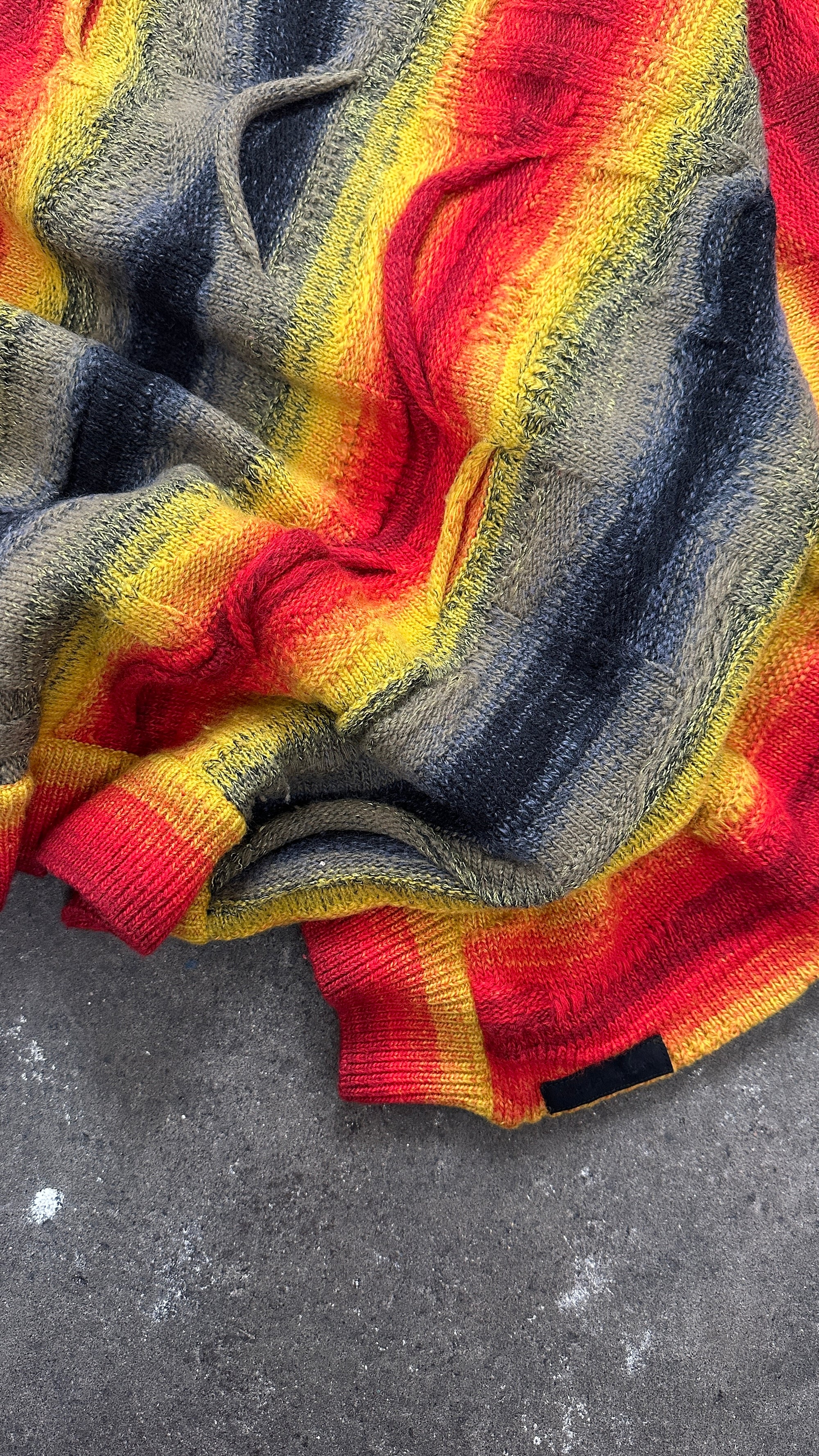 1990s Carlo Colucci Rare Merino Wool „Lava“ Sweater