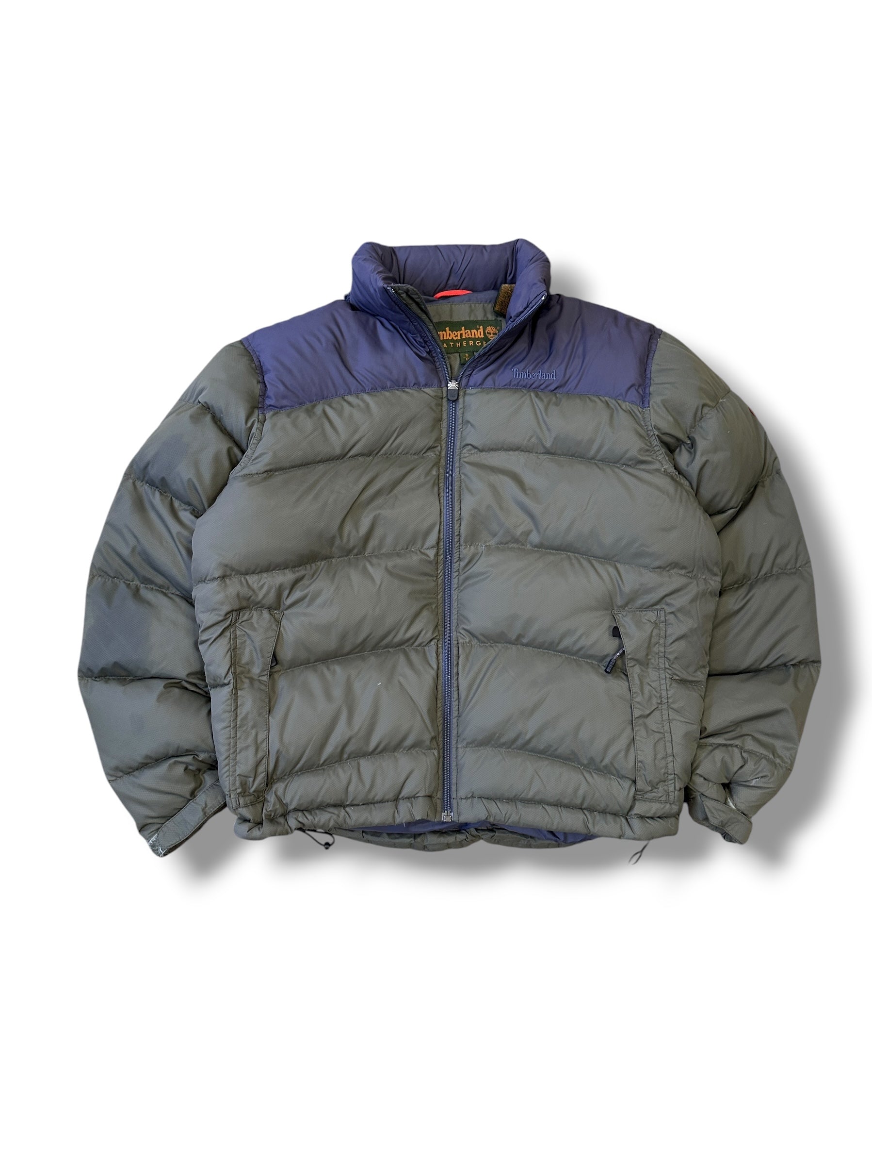 2000s Jack Wolfskin Timberland Daunenjacke Marine/Olive | Vintage M