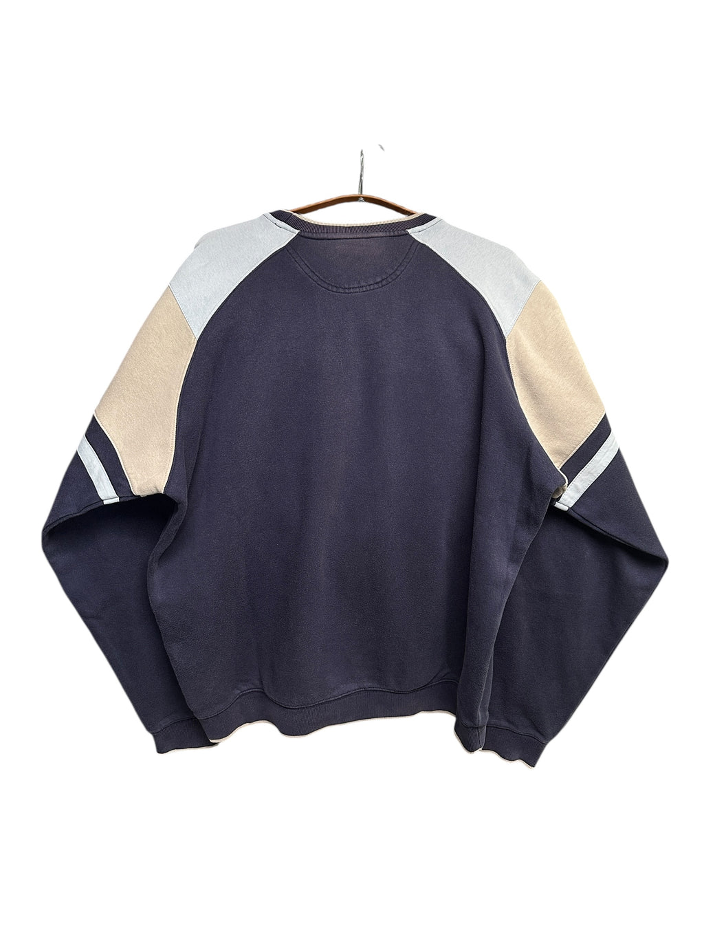 1990s Fila Vintage Sweater Dunkelblau Beige XL
