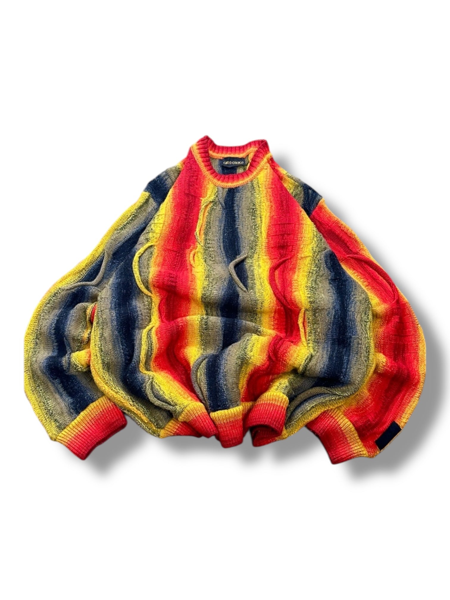 1990s Carlo Colucci Rare Merino Wool „Lava“ Sweater