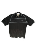 Y2K Nike 2000s Sport Zip Polo Shirt Schwarz
