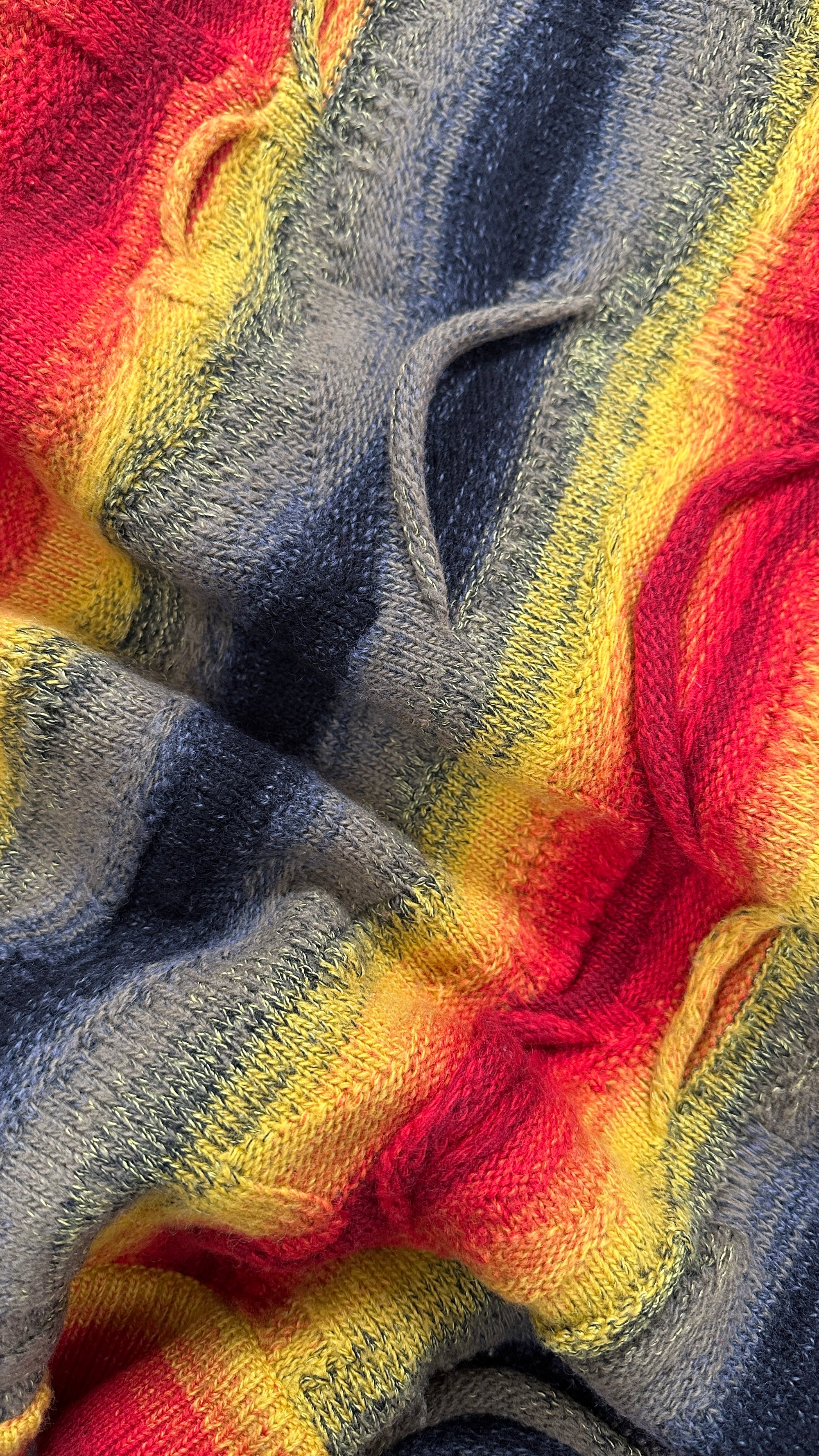 1990s Carlo Colucci Rare Merino Wool „Lava“ Sweater