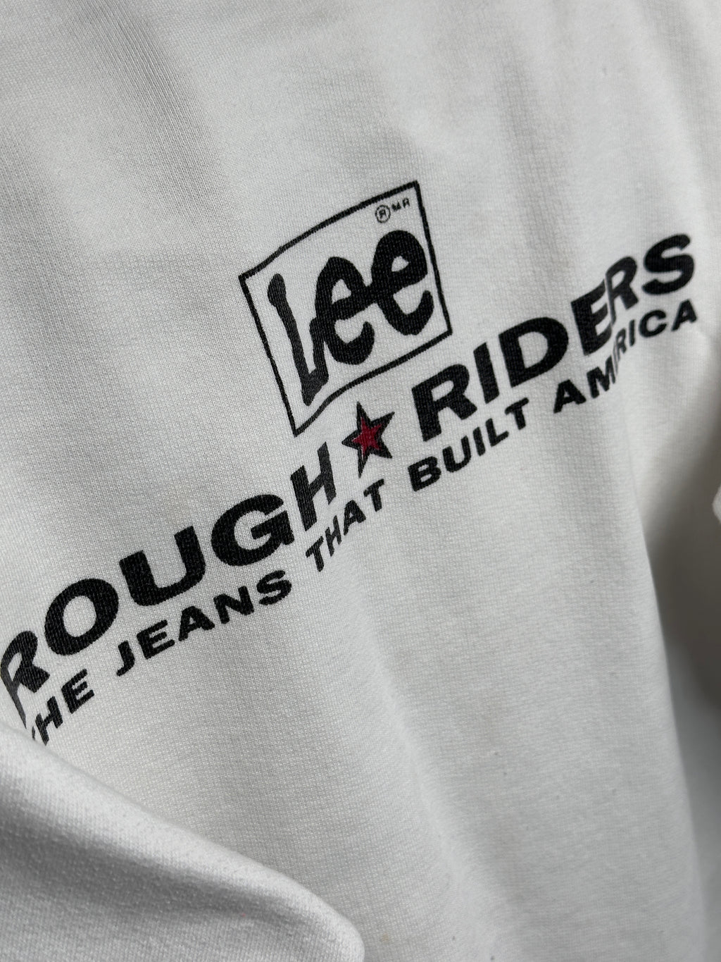 1990s Lee Rough Riders Heavy Sweater weiß XL