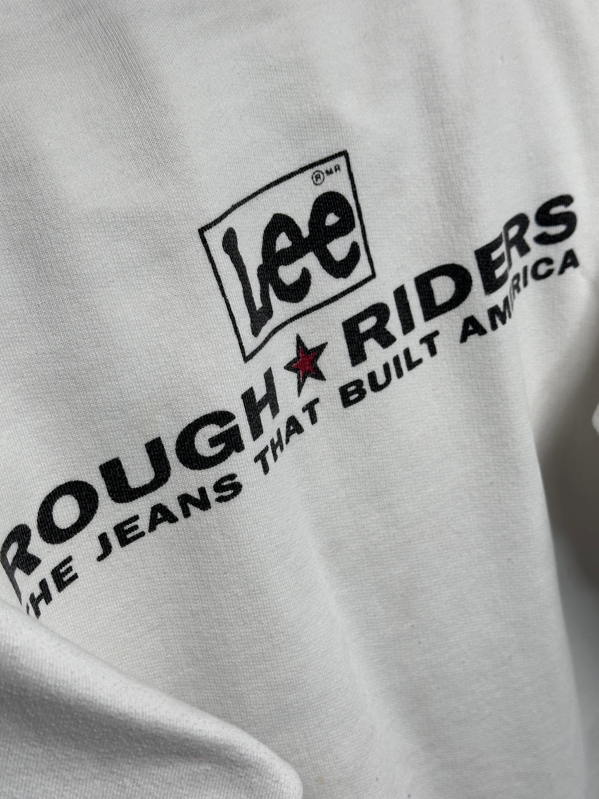 1990s Lee Rough Riders Heavy Sweater weiß XL