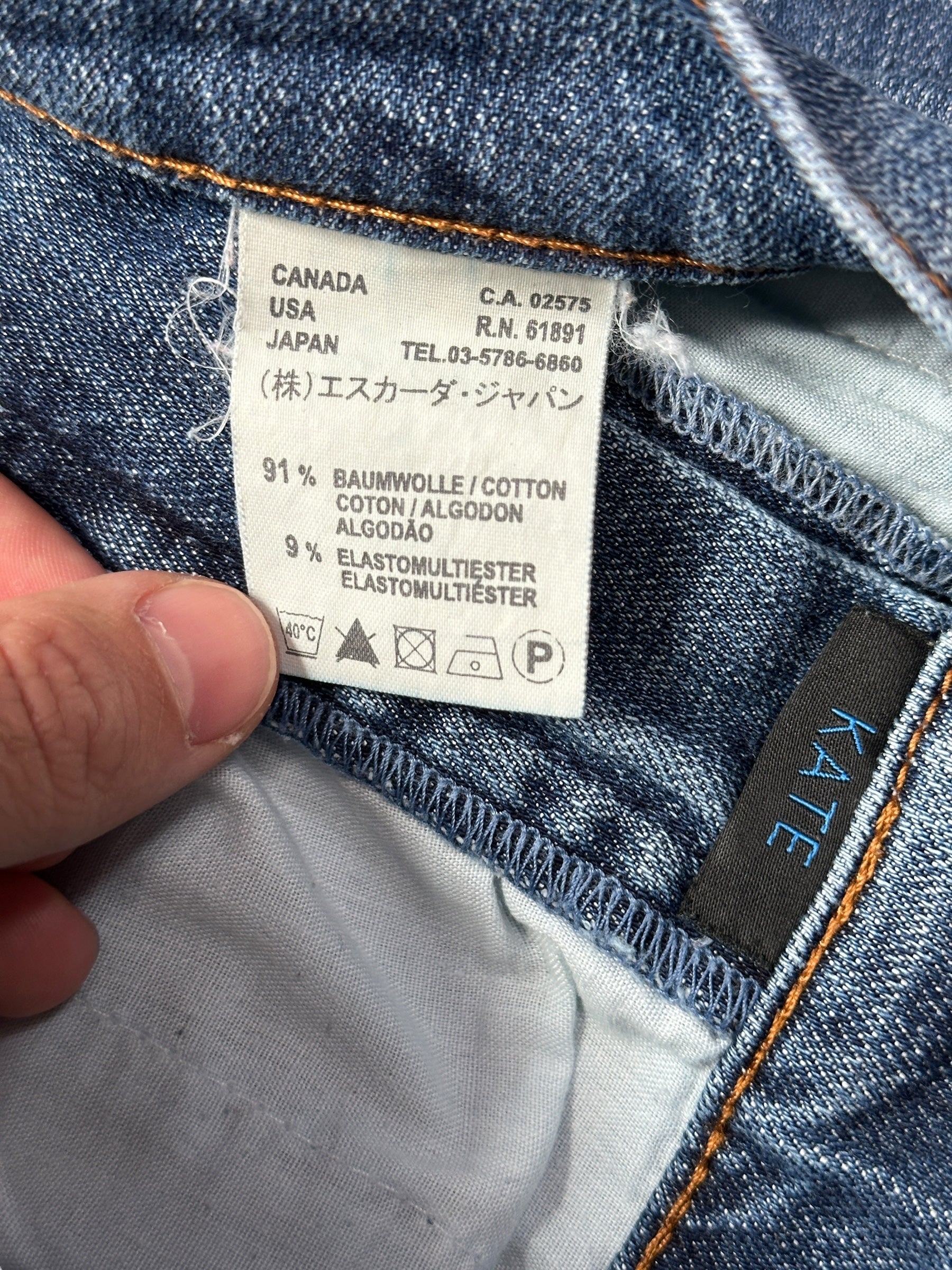 Y2K Escada Sport Bootcut Jeans Blau mit Schmetterlings-Stickerei |42  Women’s W30