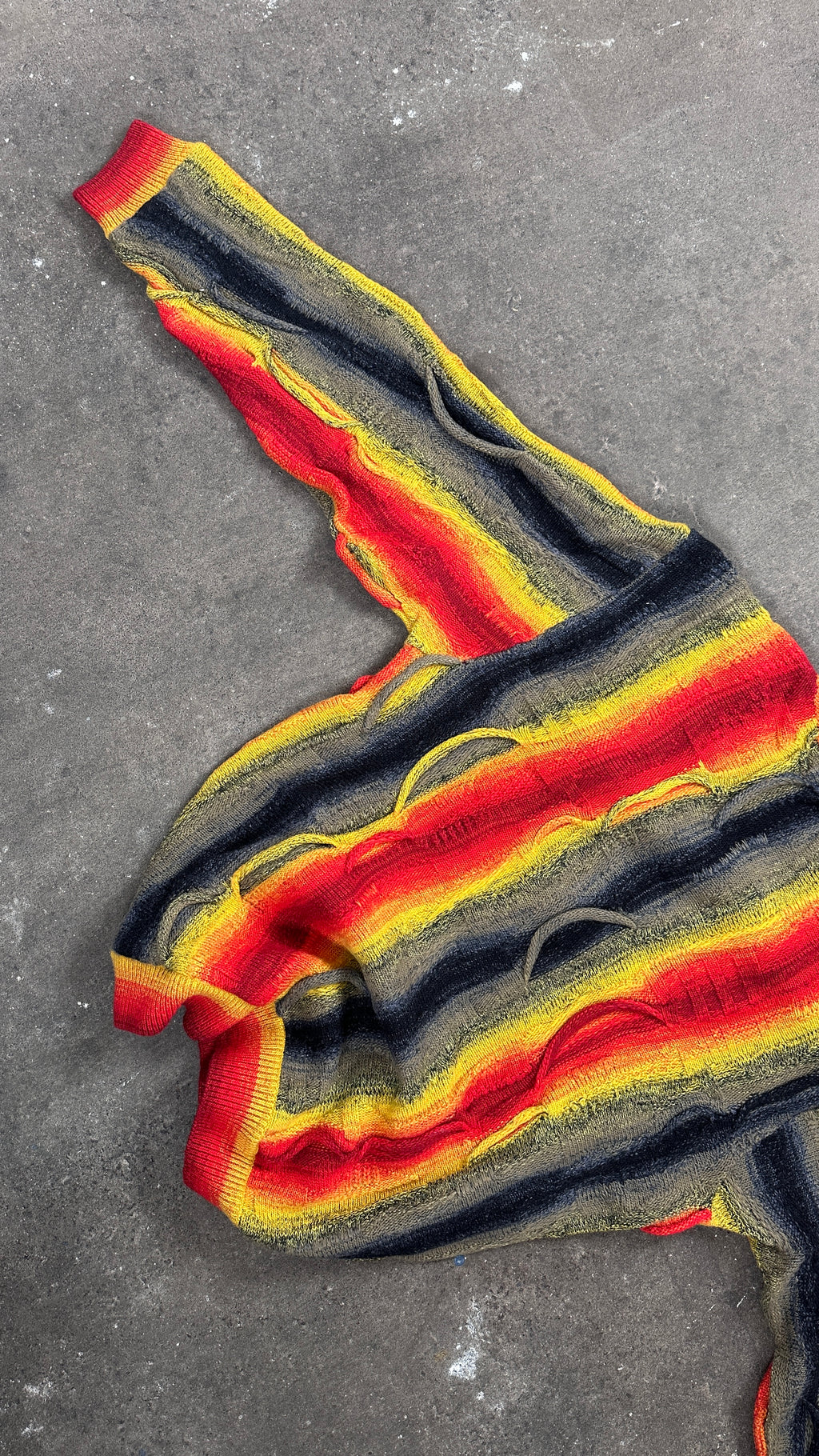 1990s Carlo Colucci Rare Merino Wool „Lava“ Sweater
