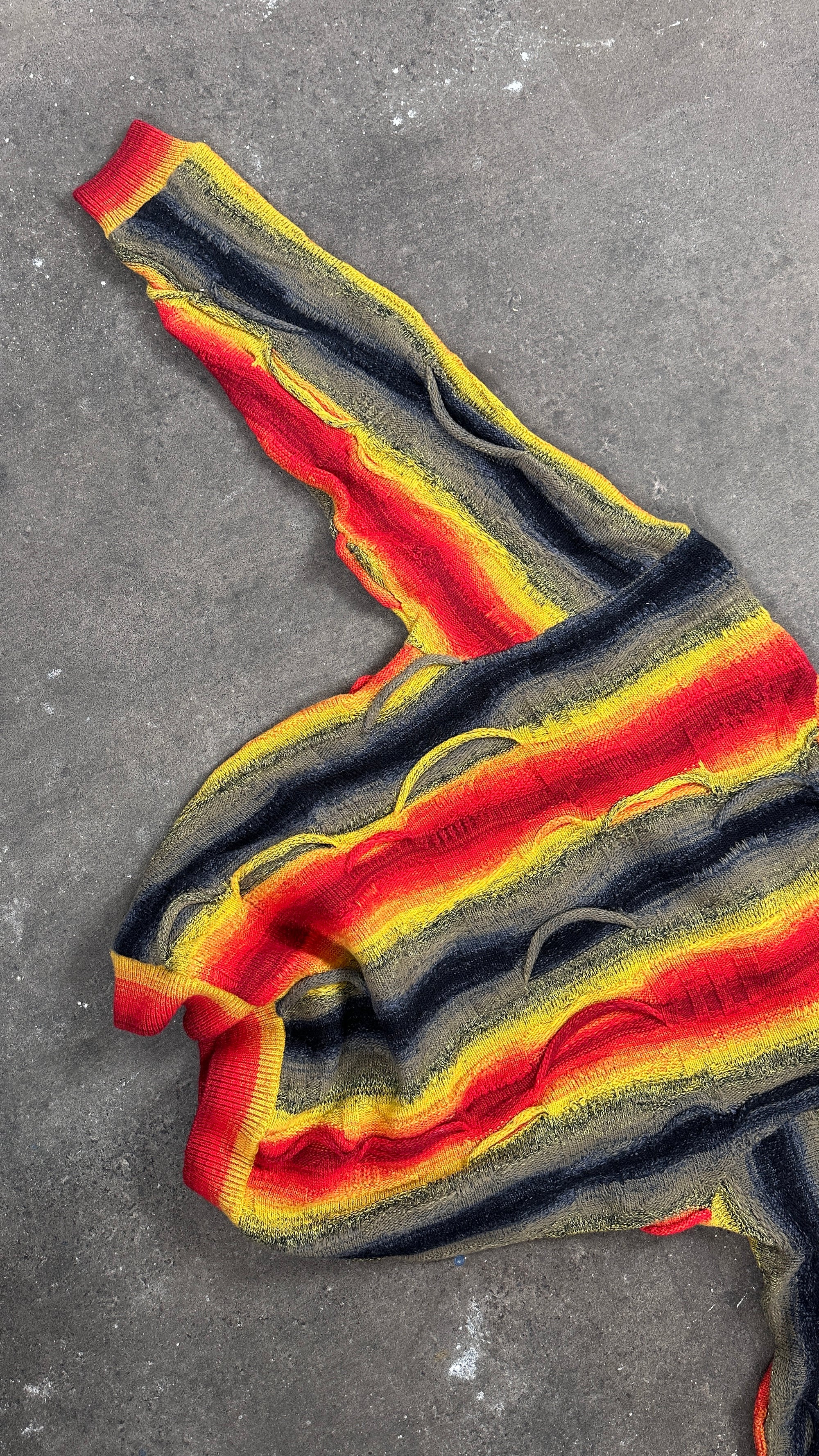 1990s Carlo Colucci Rare Merino Wool „Lava“ Sweater