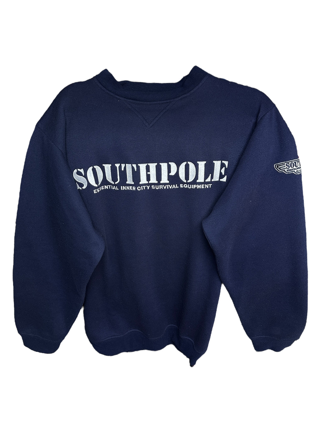 1990s Southpole embroidered heavy sweater spellout L