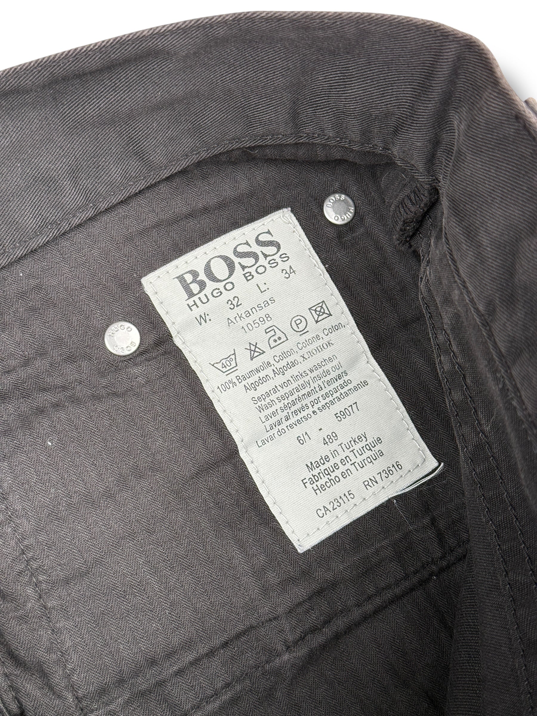 2000s Hugo Boss Arkansas Jeans Schwarz | L (W32 L34)