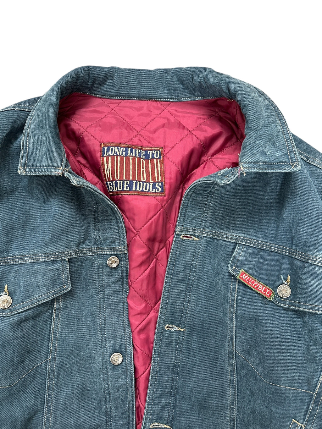 1990s Multiblu Jeans Bomber/ Trucker Workwear Jacke XL
