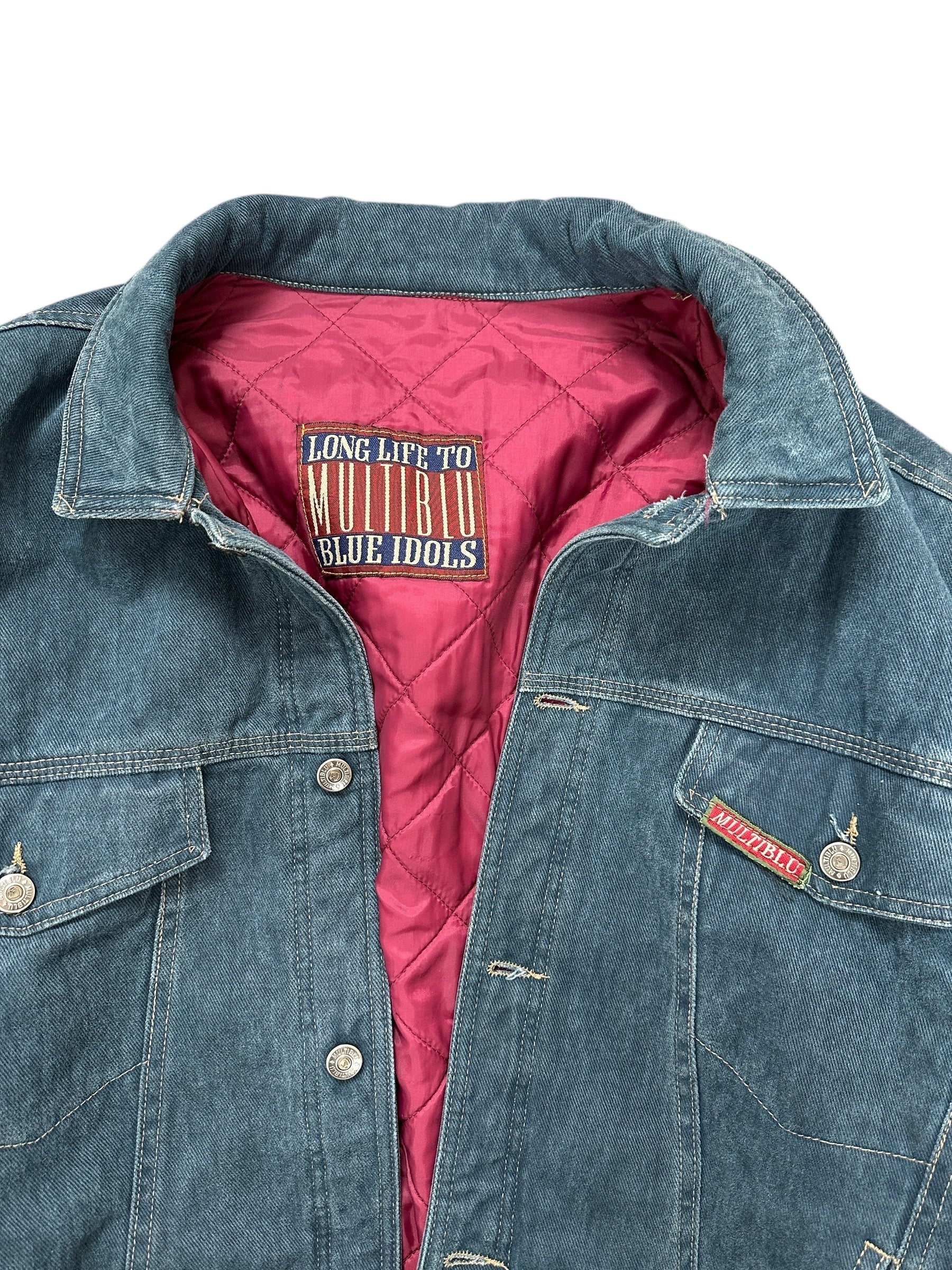 1990s Multiblu Jeans Bomber/ Trucker Workwear Jacke XL