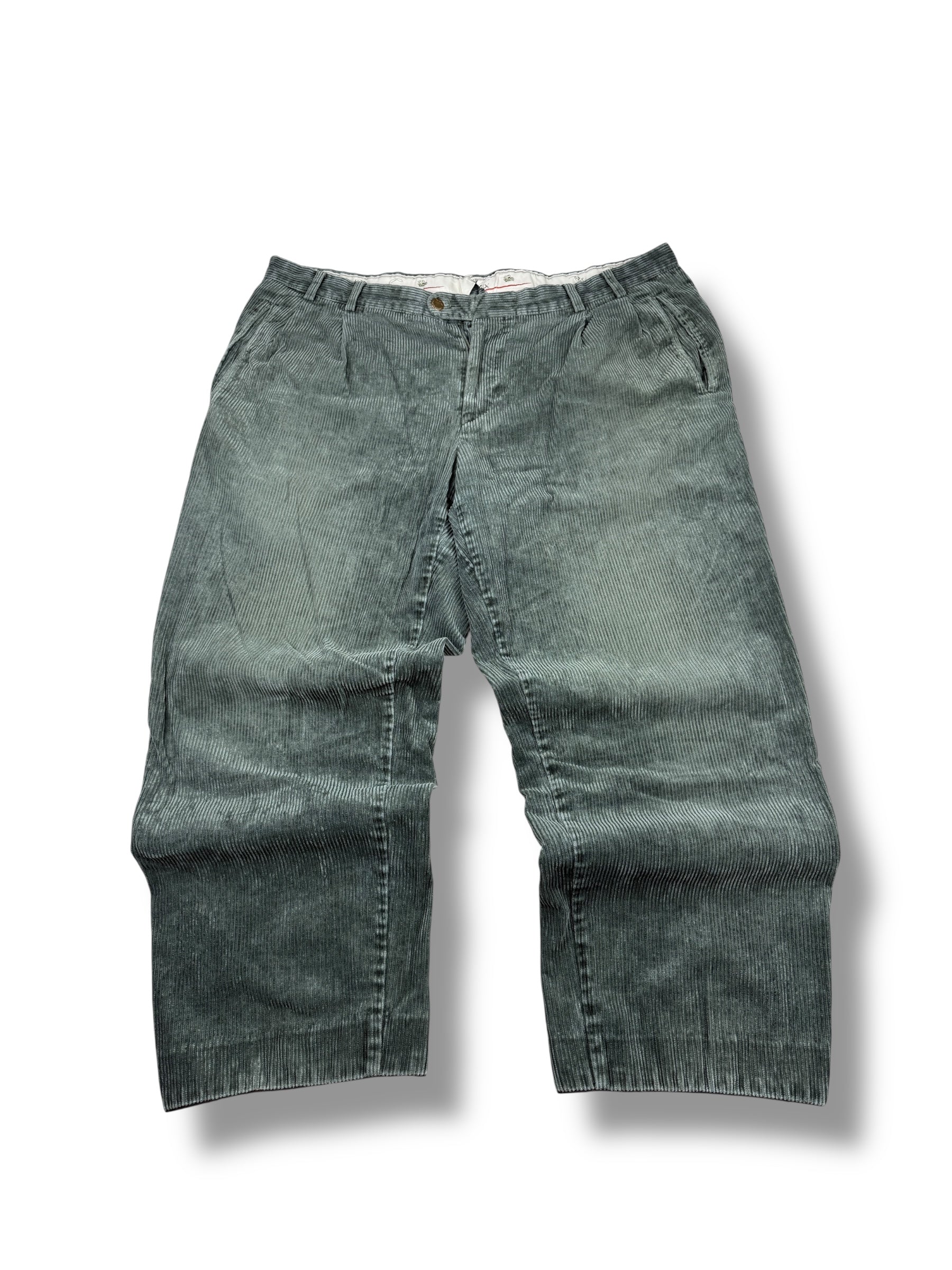 1990s Widax Cordhose Dunkelgrün | Short XL W40