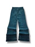 1970s Levi’s Cordhose Big E Silver Tab | Dark Teal | S 36 W27