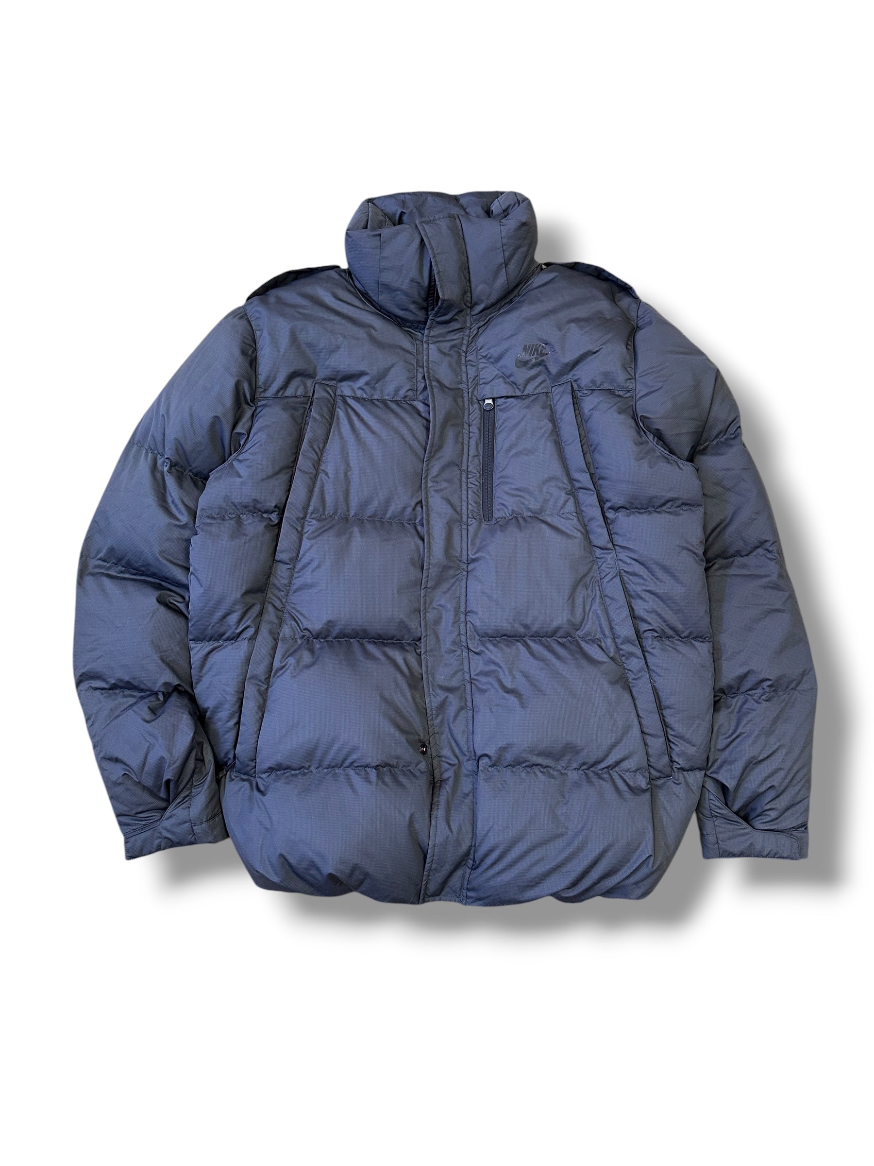 2000s Nike Daunenjacke Dunkelgrau Grey Tag | Daunen XL