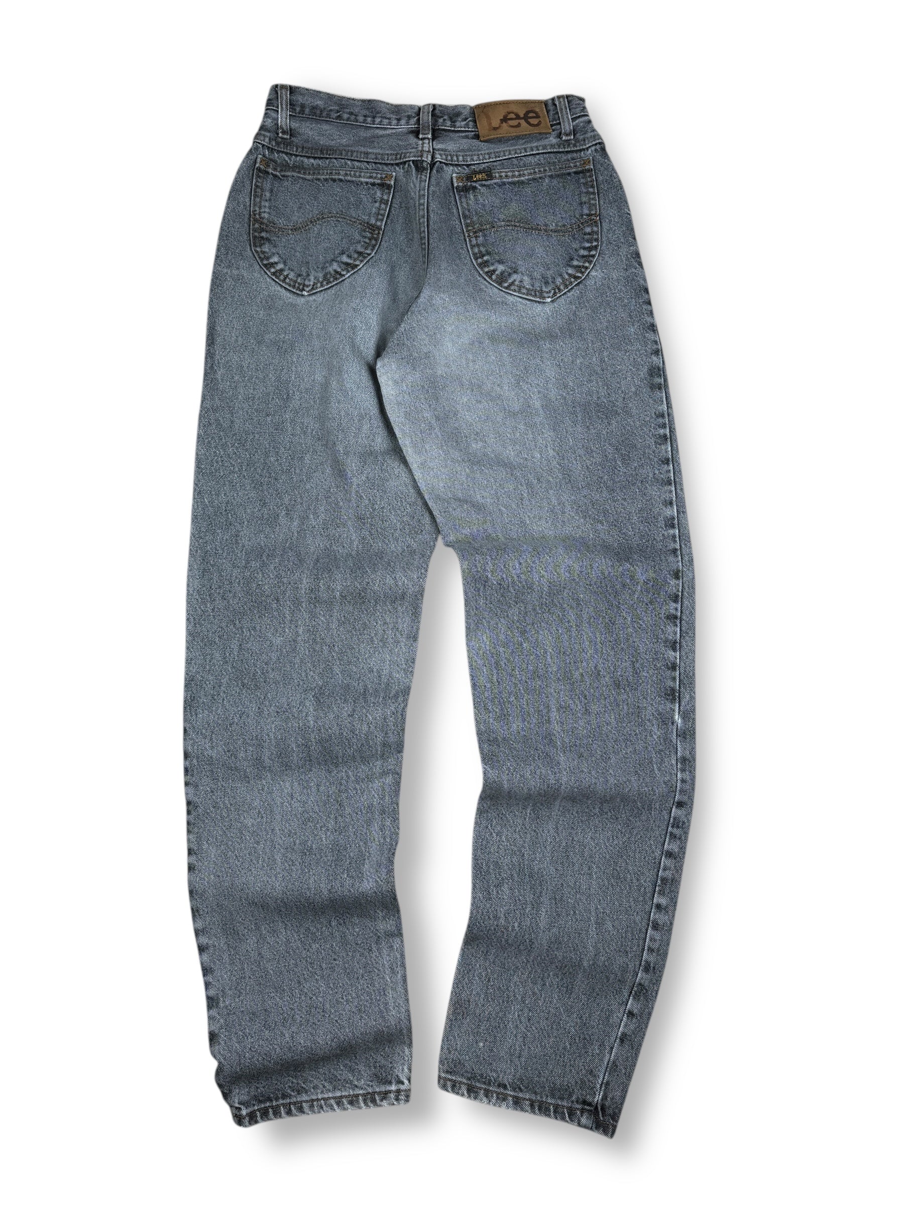 1990s Lee Jeans Grey Washed Denim | Size M (W30 L36) | Vintage