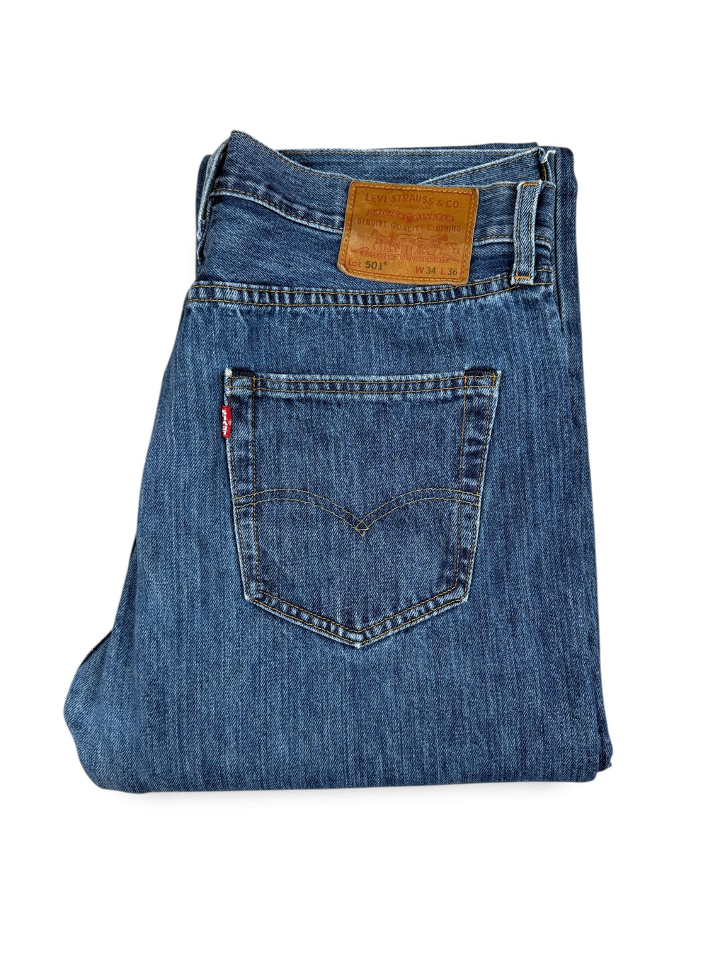 2010s Levi’s 501 Big E Jeans Blau | L (Lang)