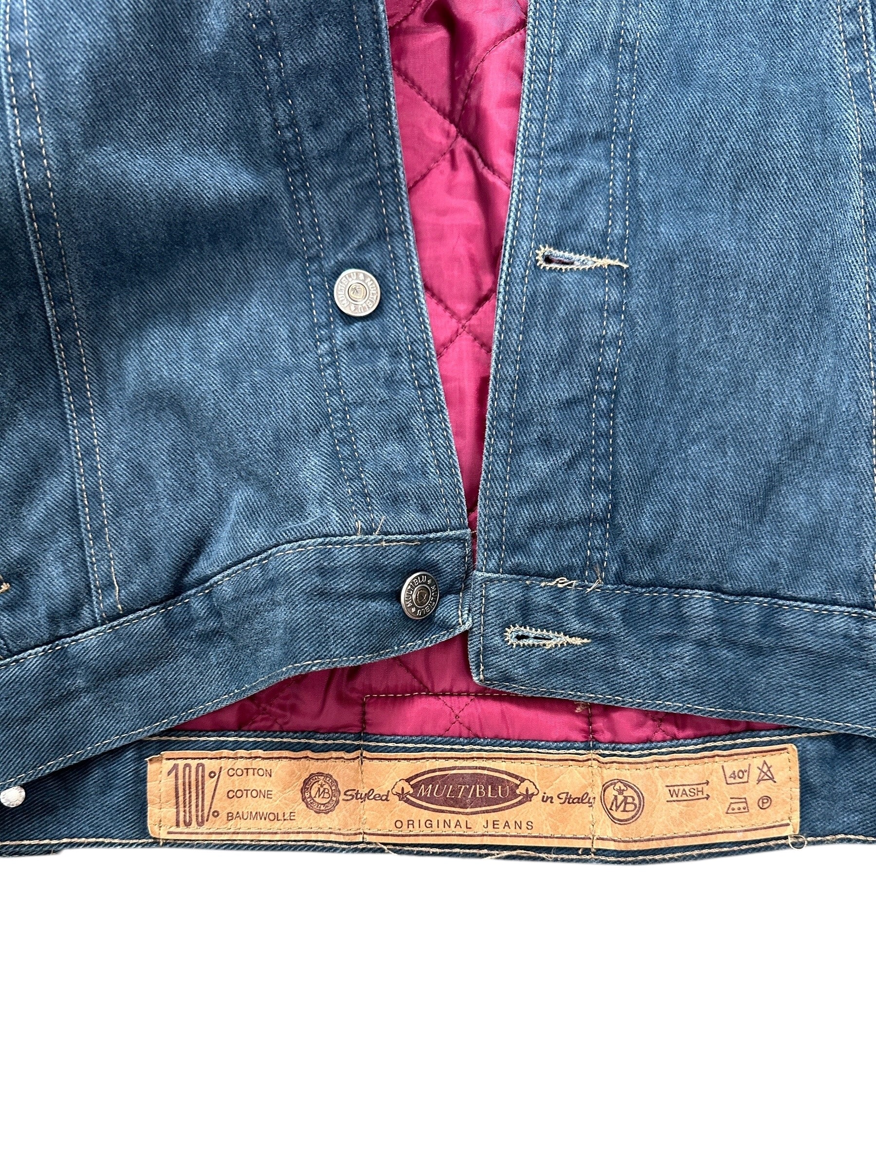 1990s Multiblu Jeans Bomber/ Trucker Workwear Jacke XL