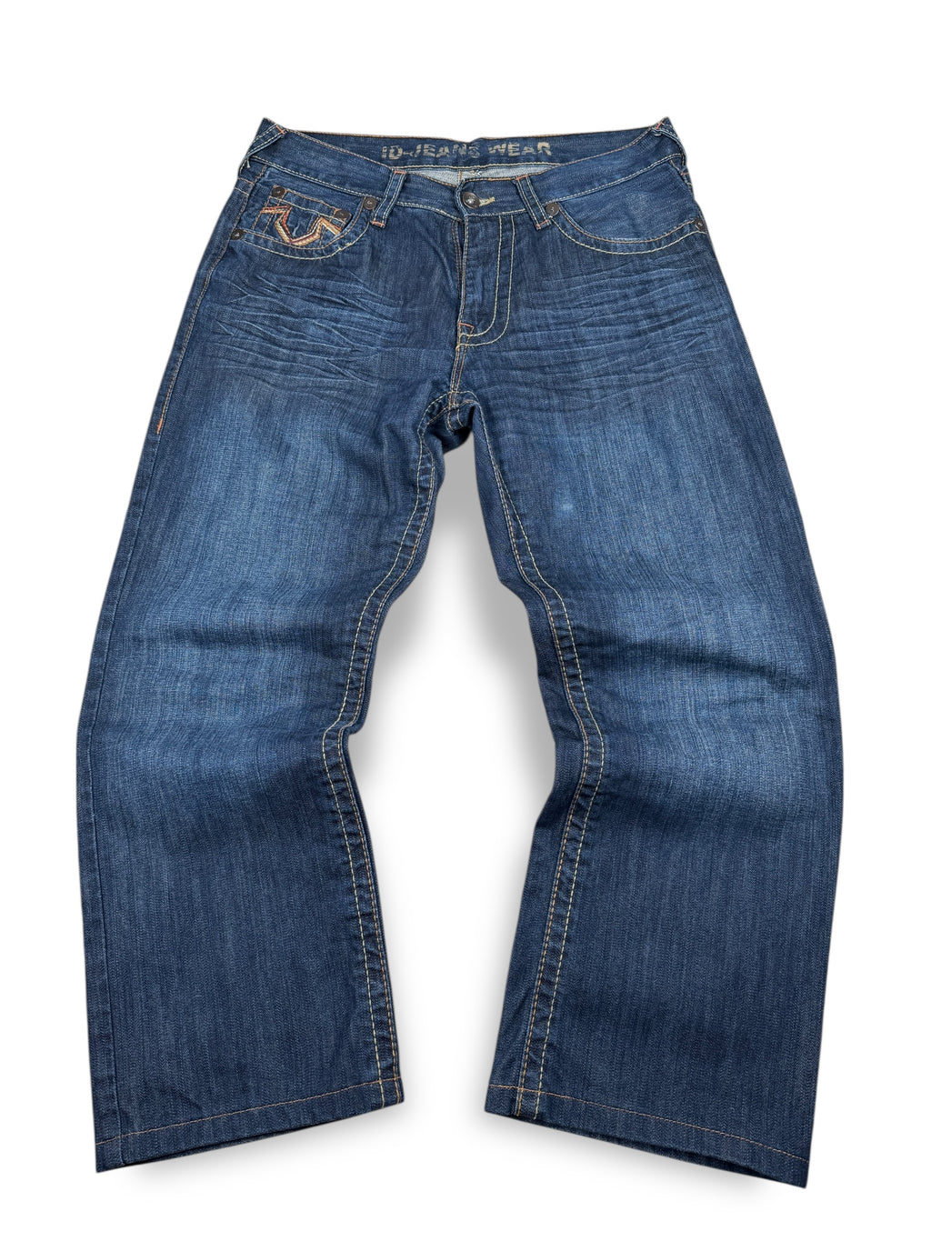2000s True Religion Style Jeans Dunkelblau | L Kurz
