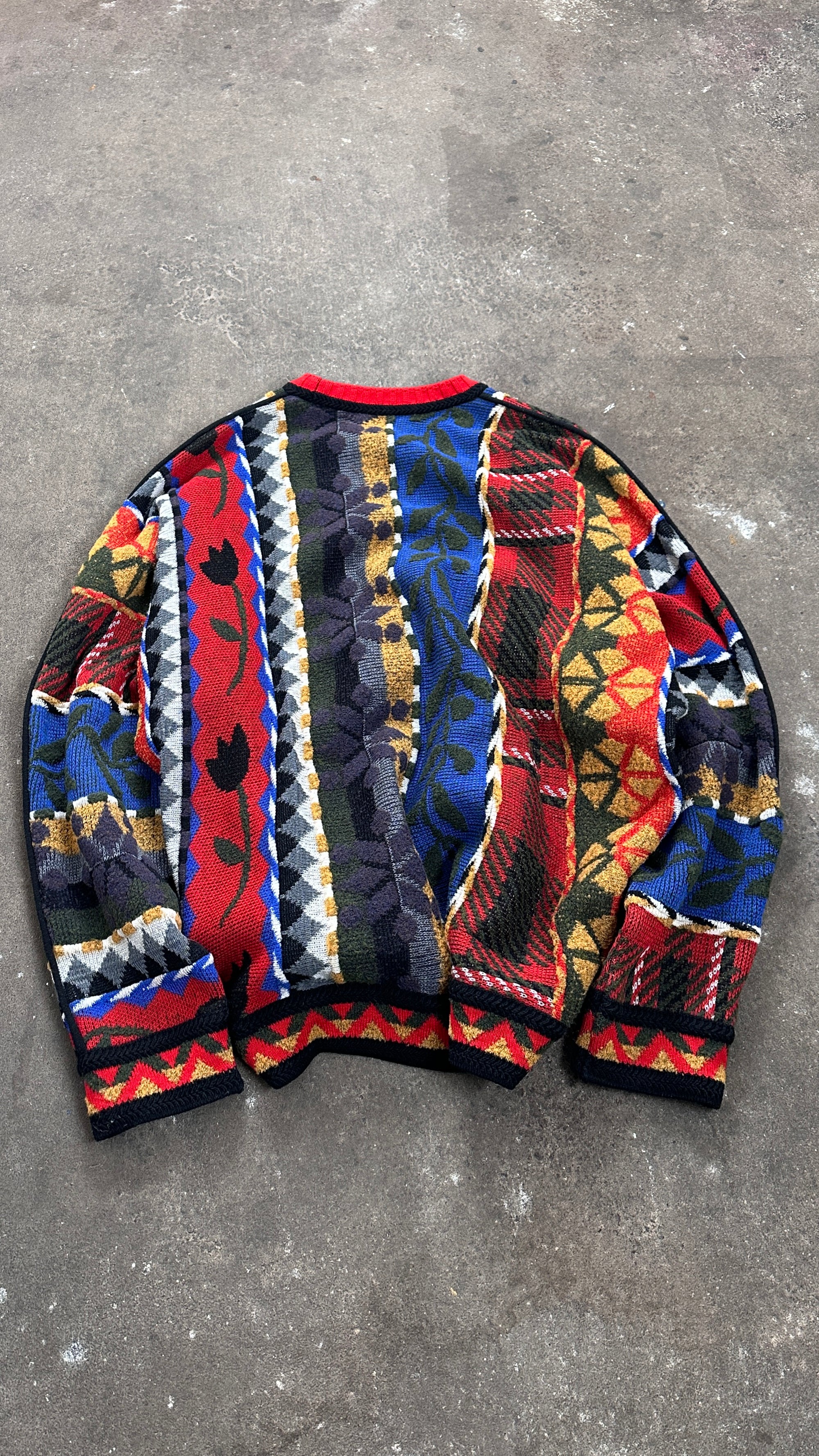 1990s Carlo Colucci bunt flower Made in Germany Sweater XL