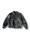 1990s Vera Pelle A-2 Fliegerjacke Leder Schwarz | M