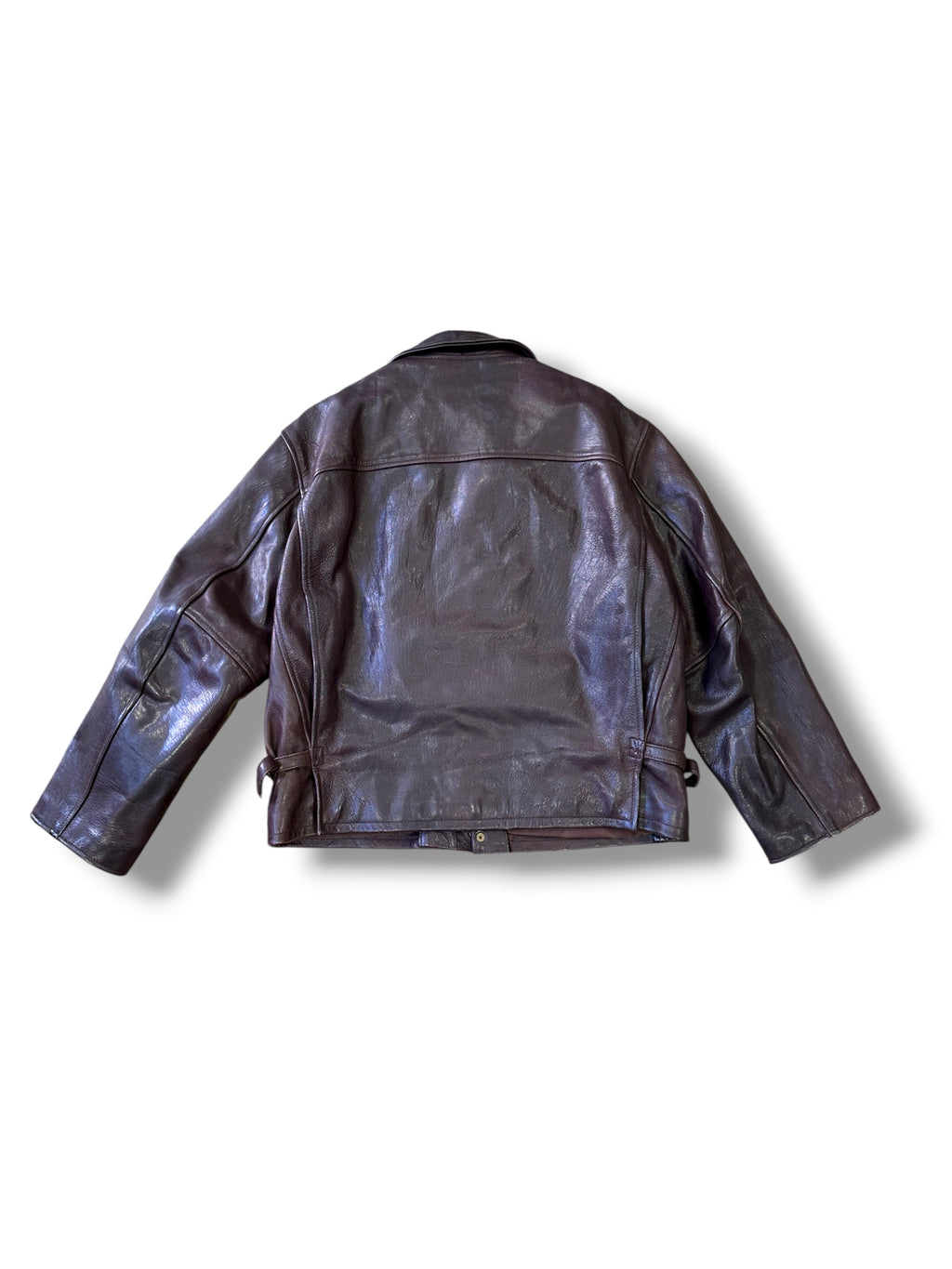 1980s Aero Stewart Strong Jacket Lederjacke Dunkelbraun | Vera Pelle Made in Italy M