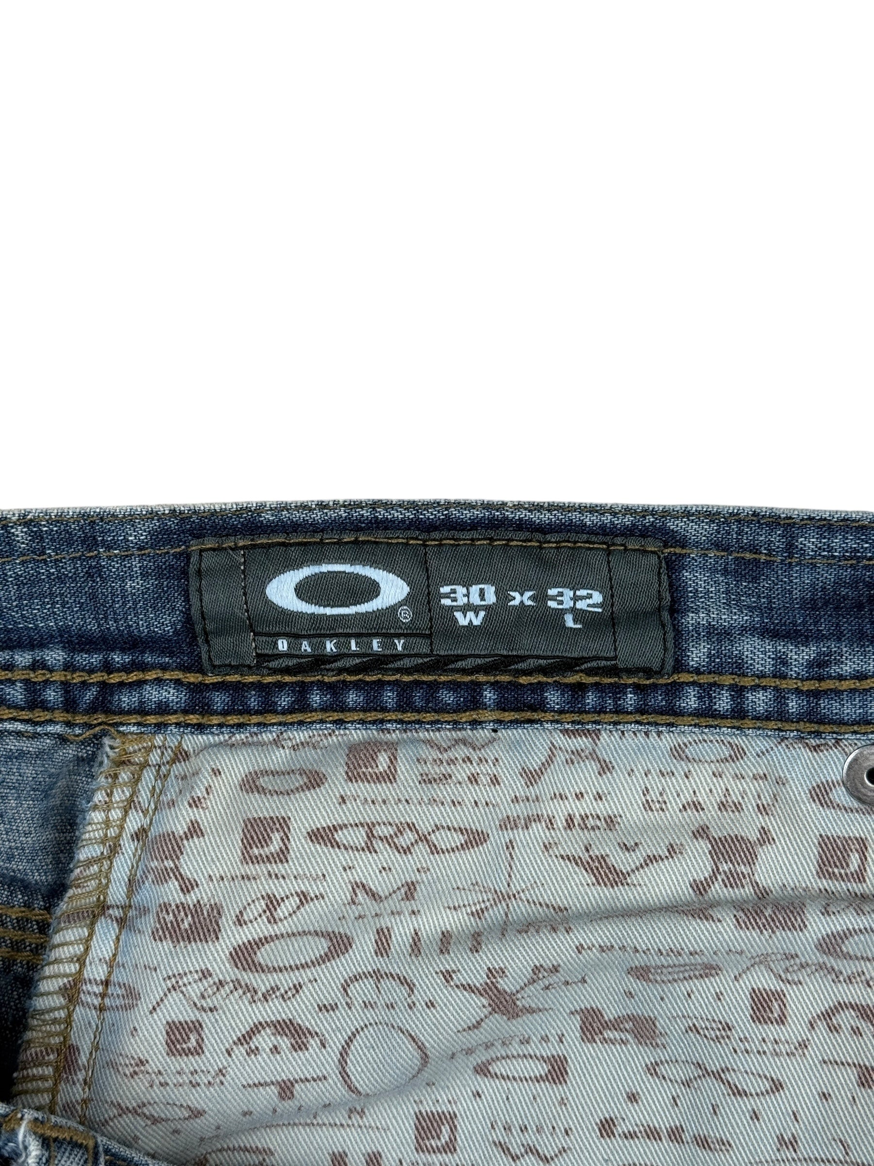 2000s Oakley Jeans Industrial Denim Blue | W30 L32