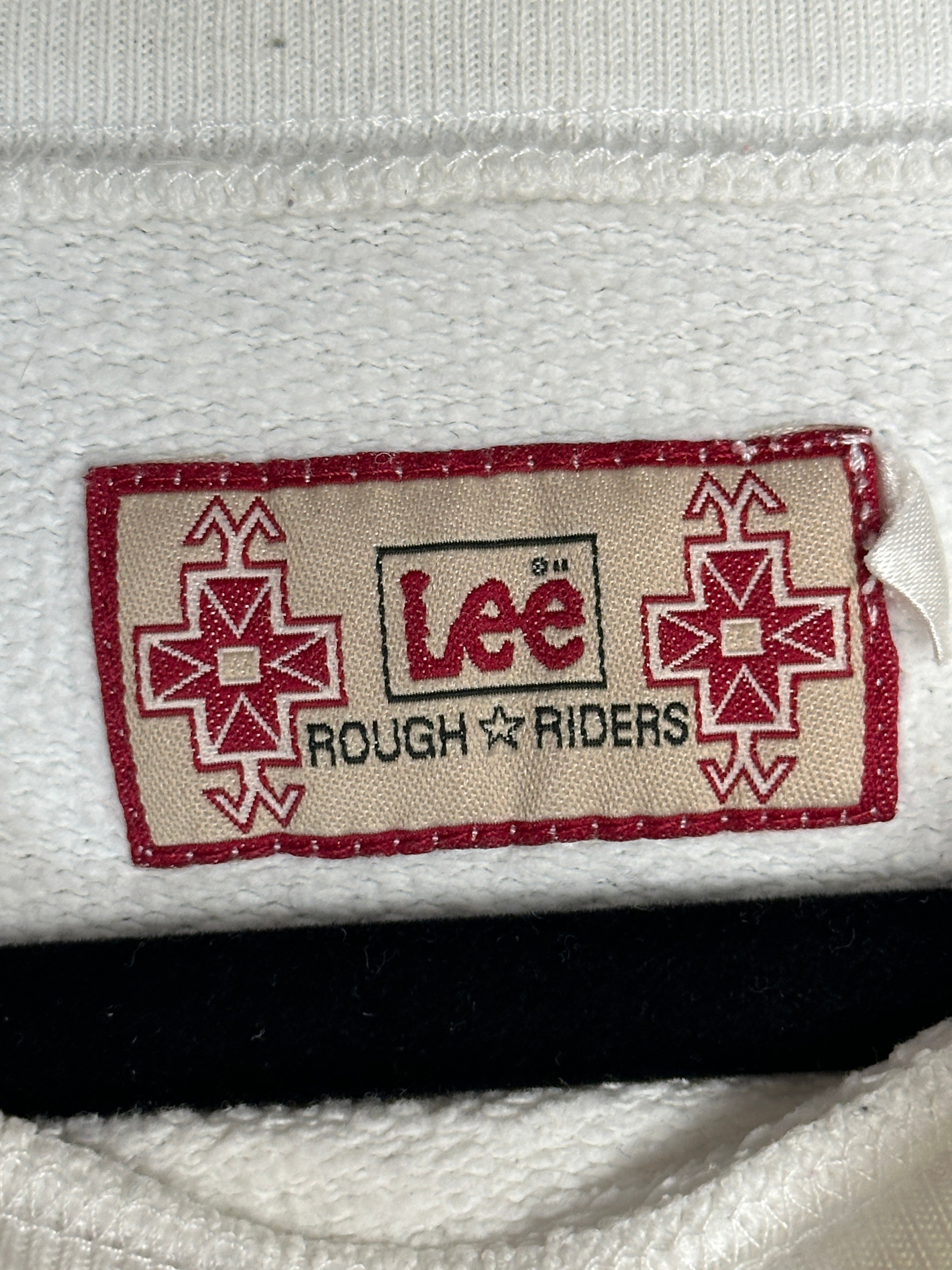 1990s Lee Rough Riders Heavy Sweater weiß XL