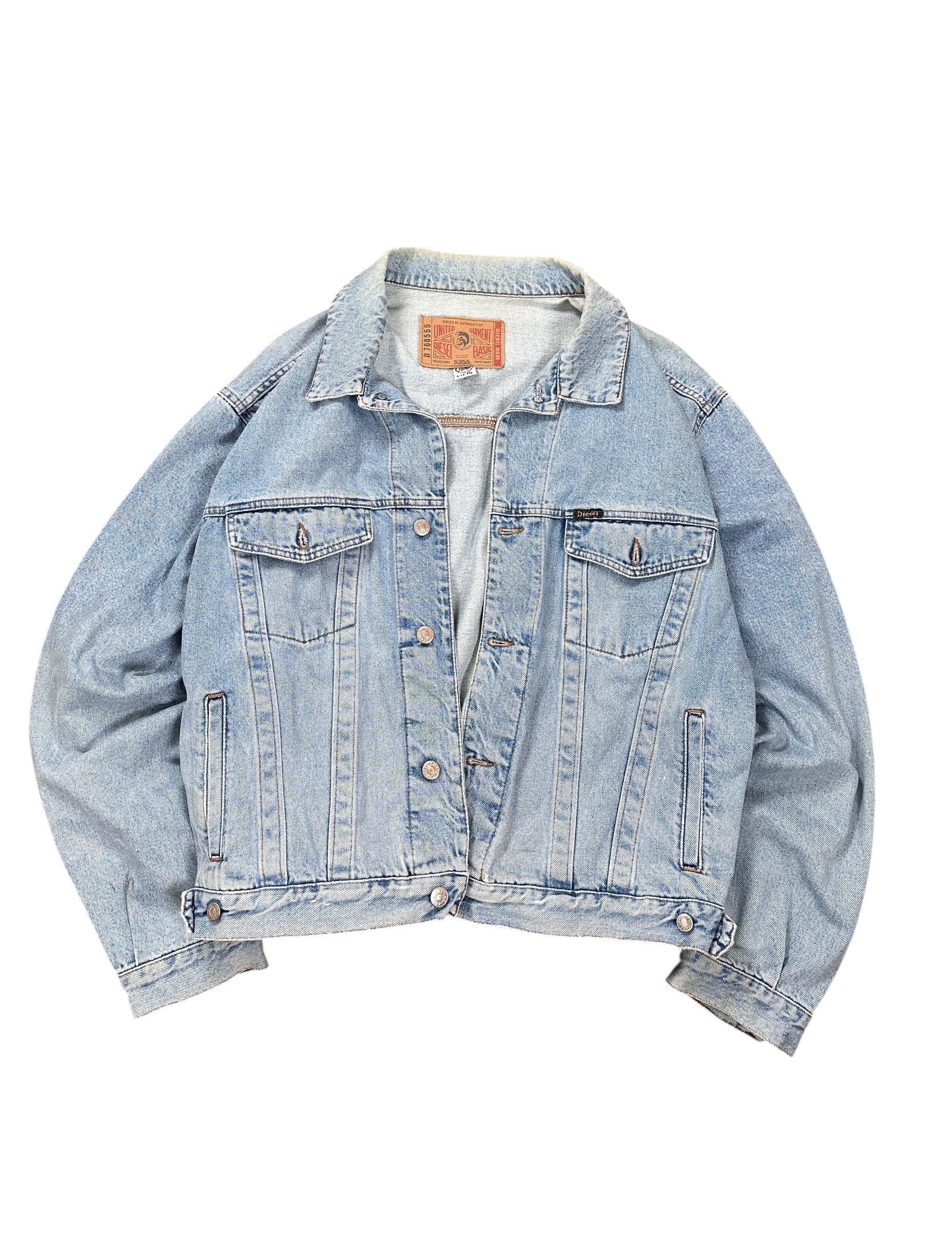 1990s Diesel Jeansjacke Hellblau XL/XXL
