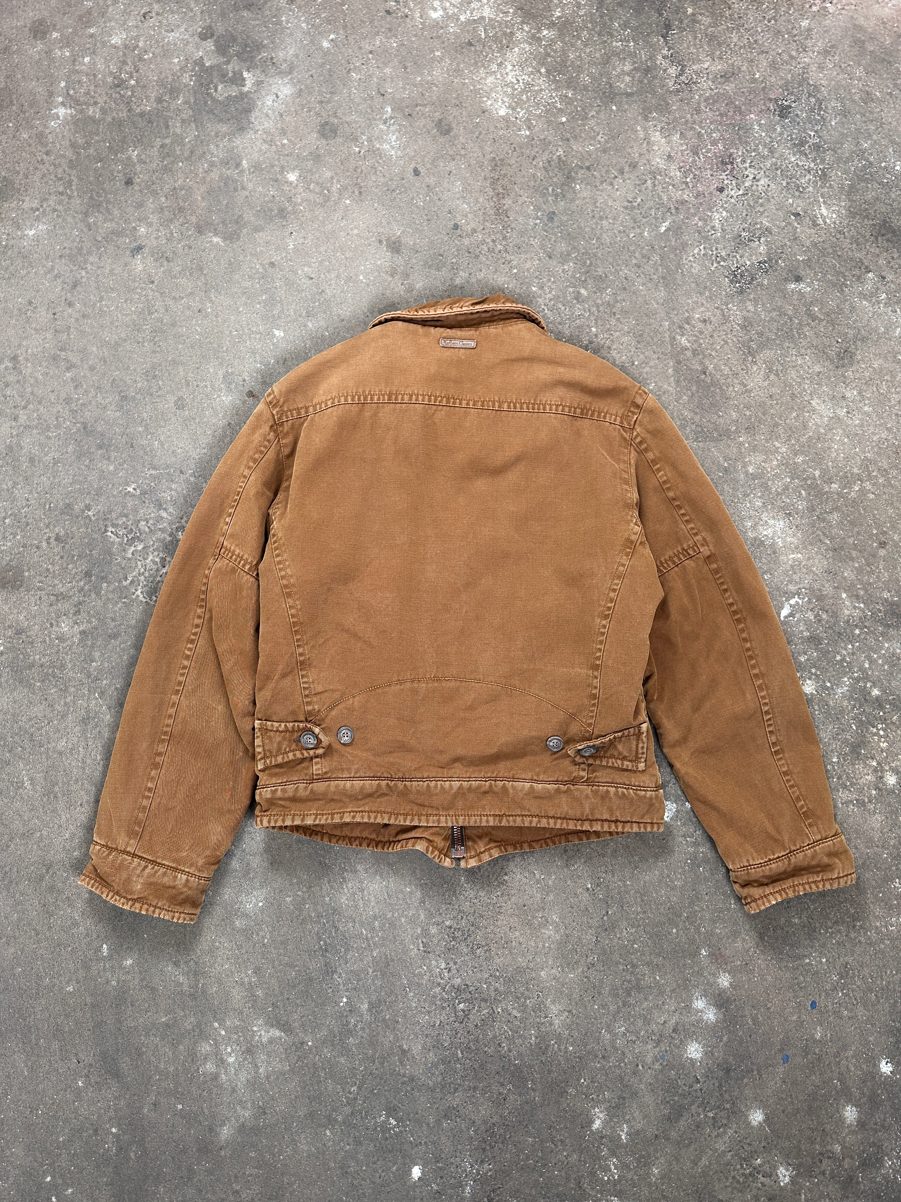 1990s Marlboro Classics Jeansjacke Braun | M–L