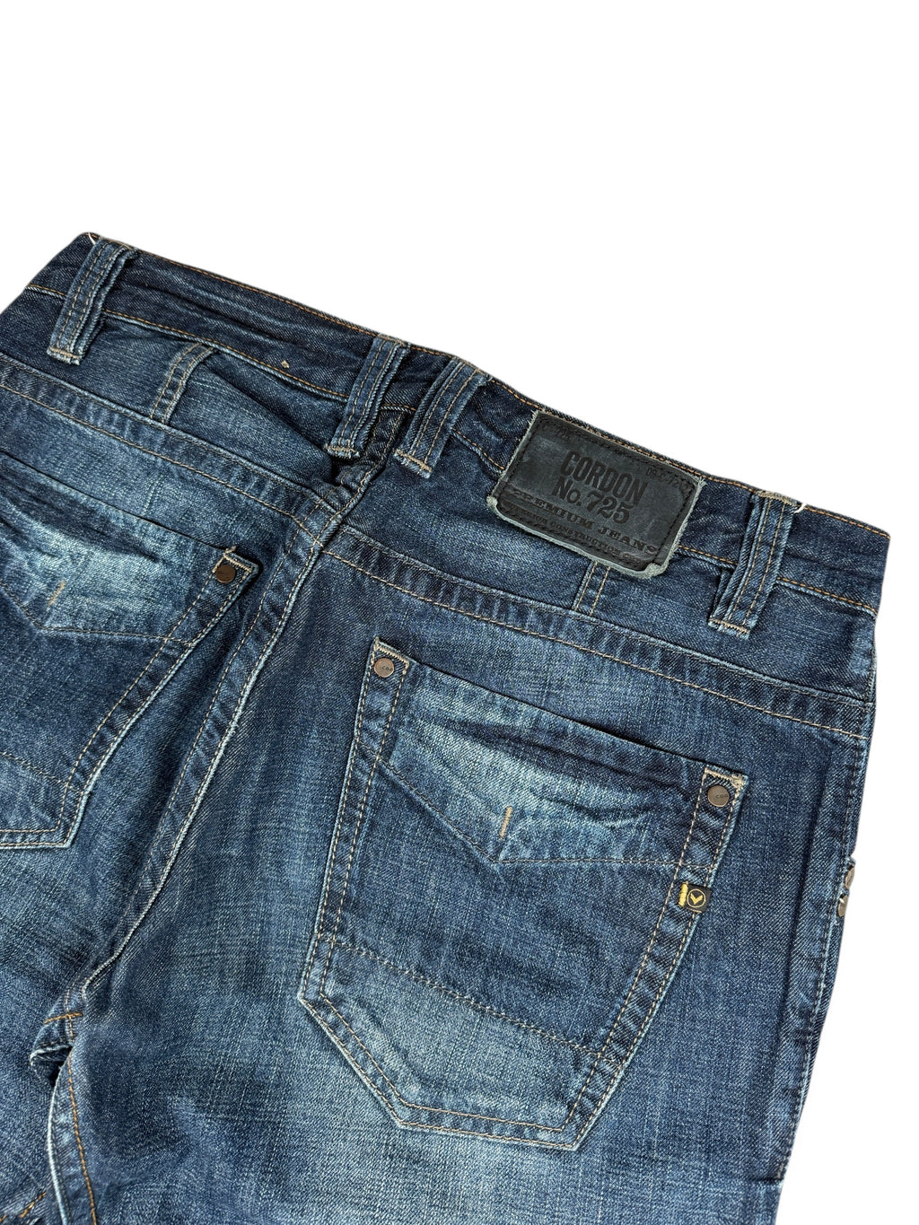 2000s Cordon Berlin 725 Premium Jeans Dunkelblau | M–L y2k