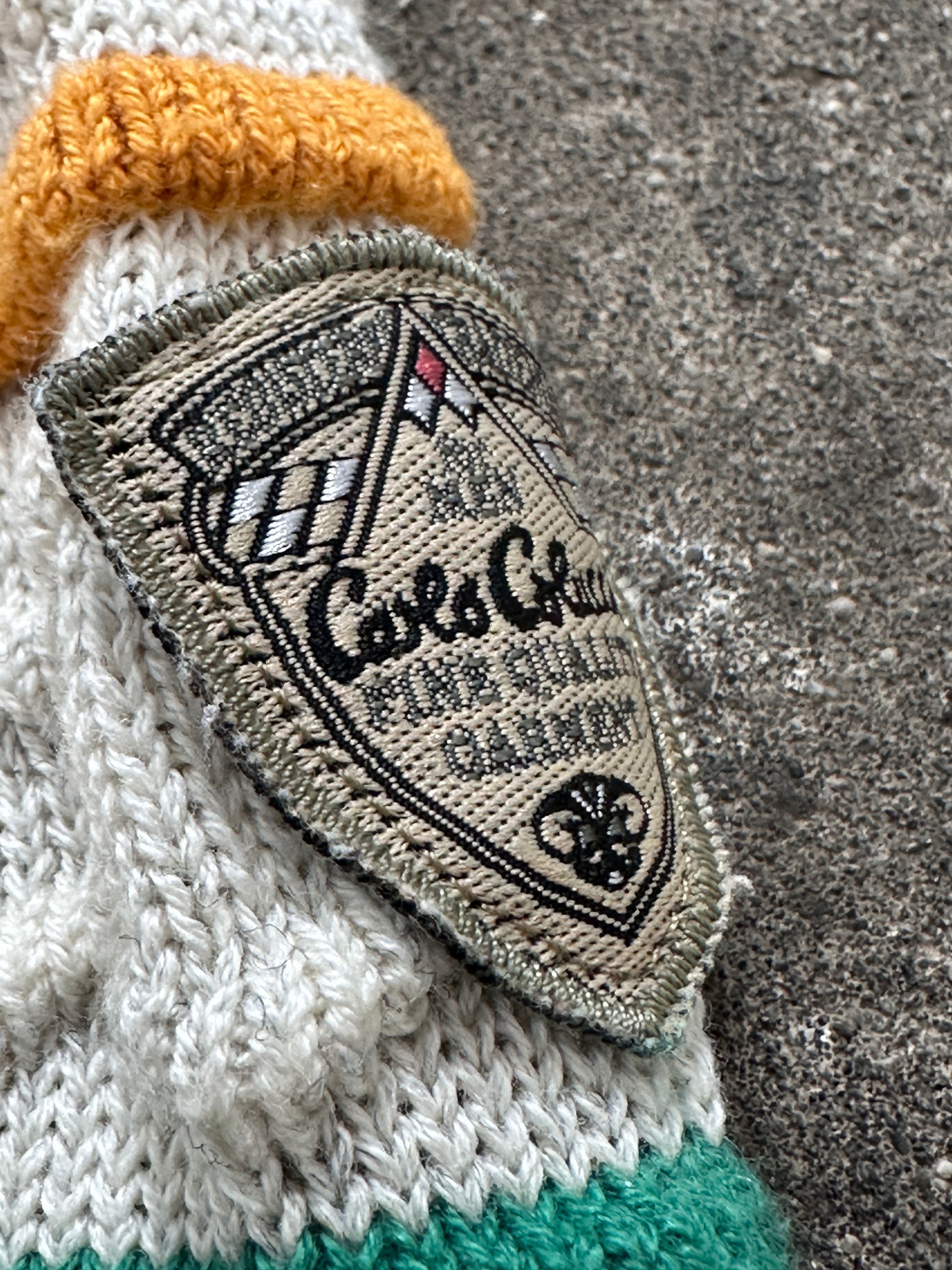 1990s Carlo Colucci Reggae Sweater Kragen Bunt L