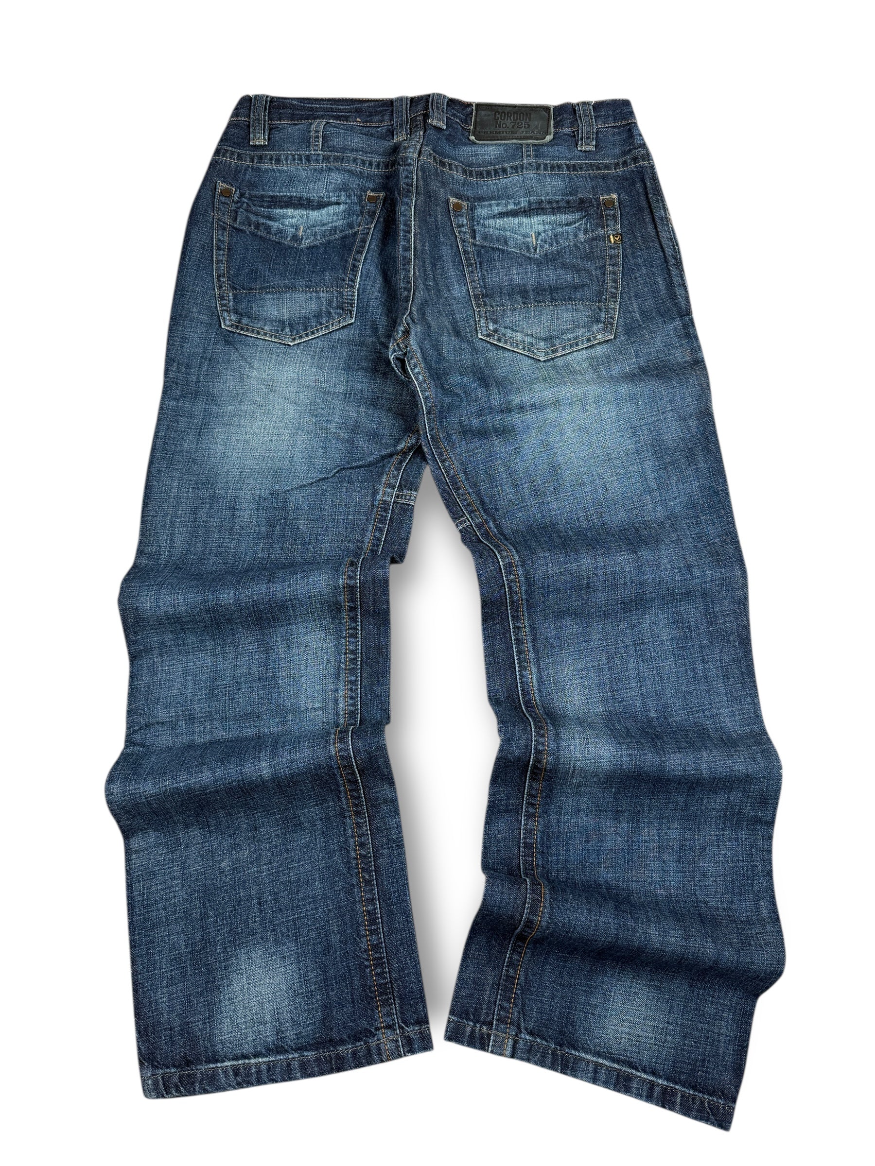 2000s Cordon Berlin 725 Premium Jeans Dunkelblau | M–L y2k