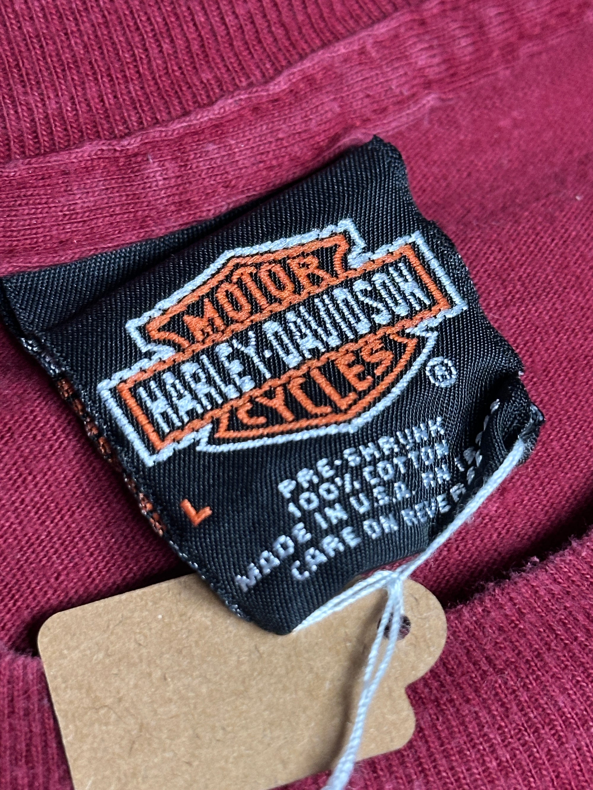 2001 Harley Davidson Fat Boy heavy T-Shirt in Rot