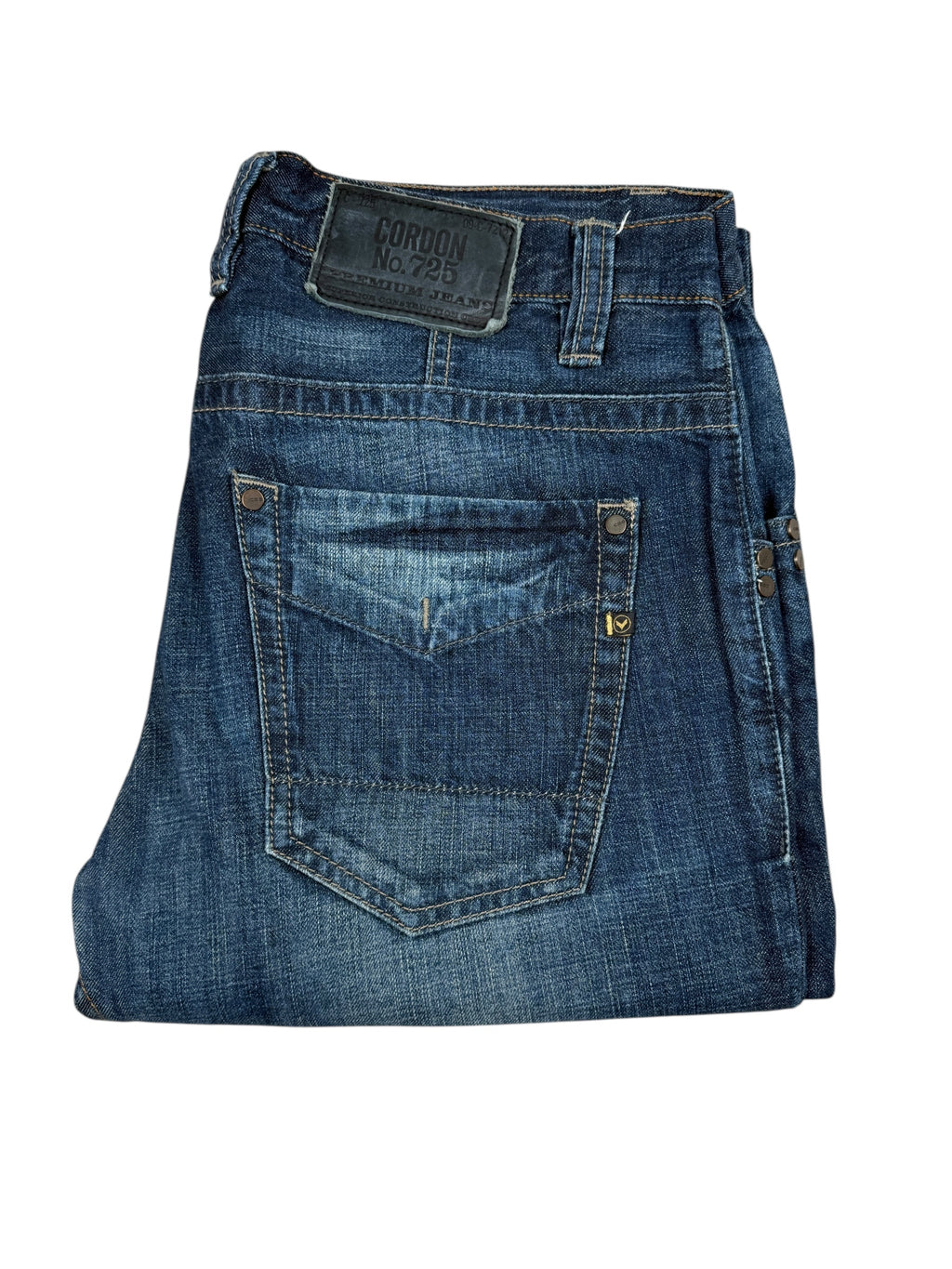 2000s Cordon Berlin 725 Premium Jeans Dunkelblau | M–L y2k