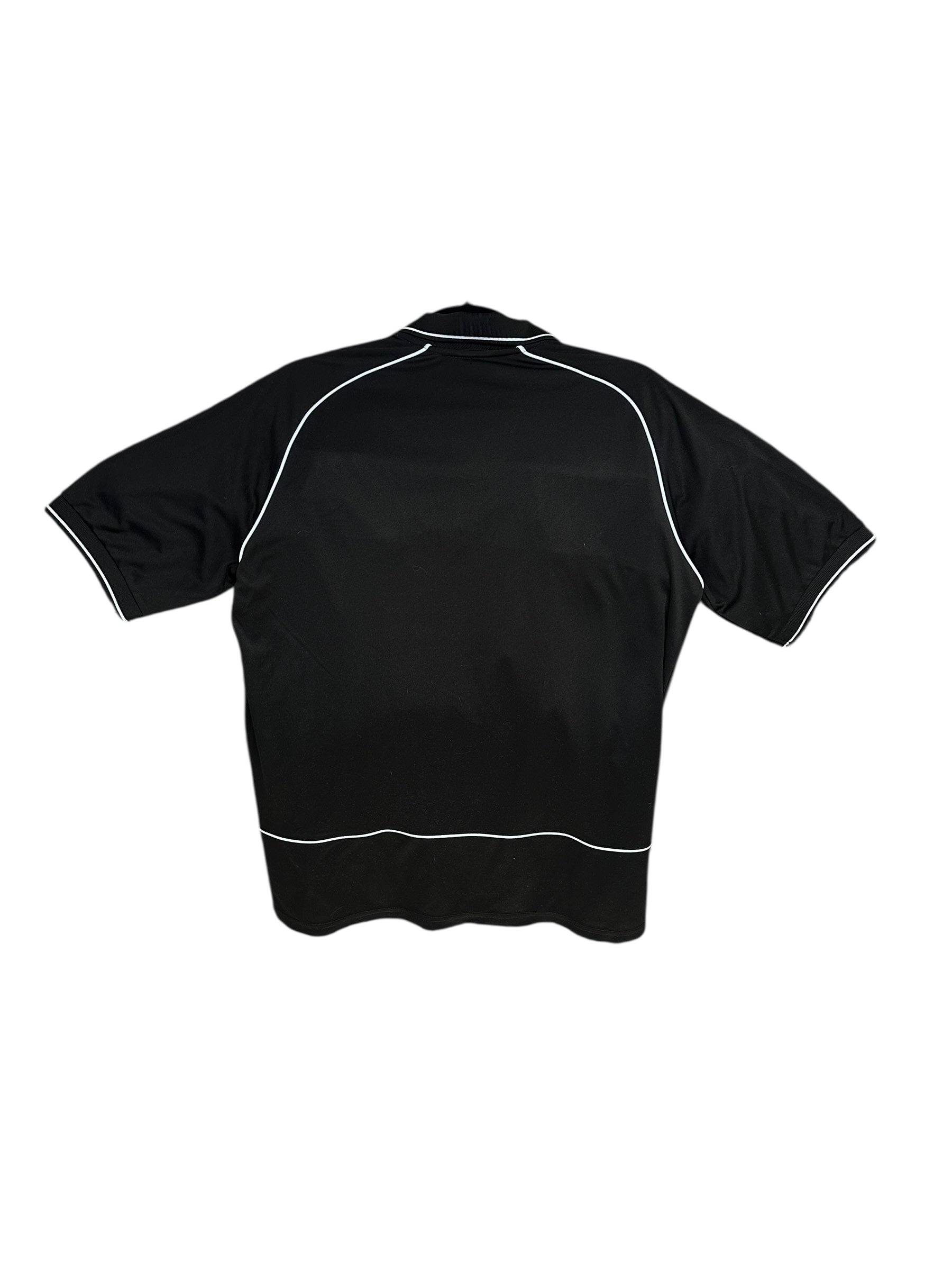 Y2K Nike 2000s Sport Zip Polo Shirt Schwarz