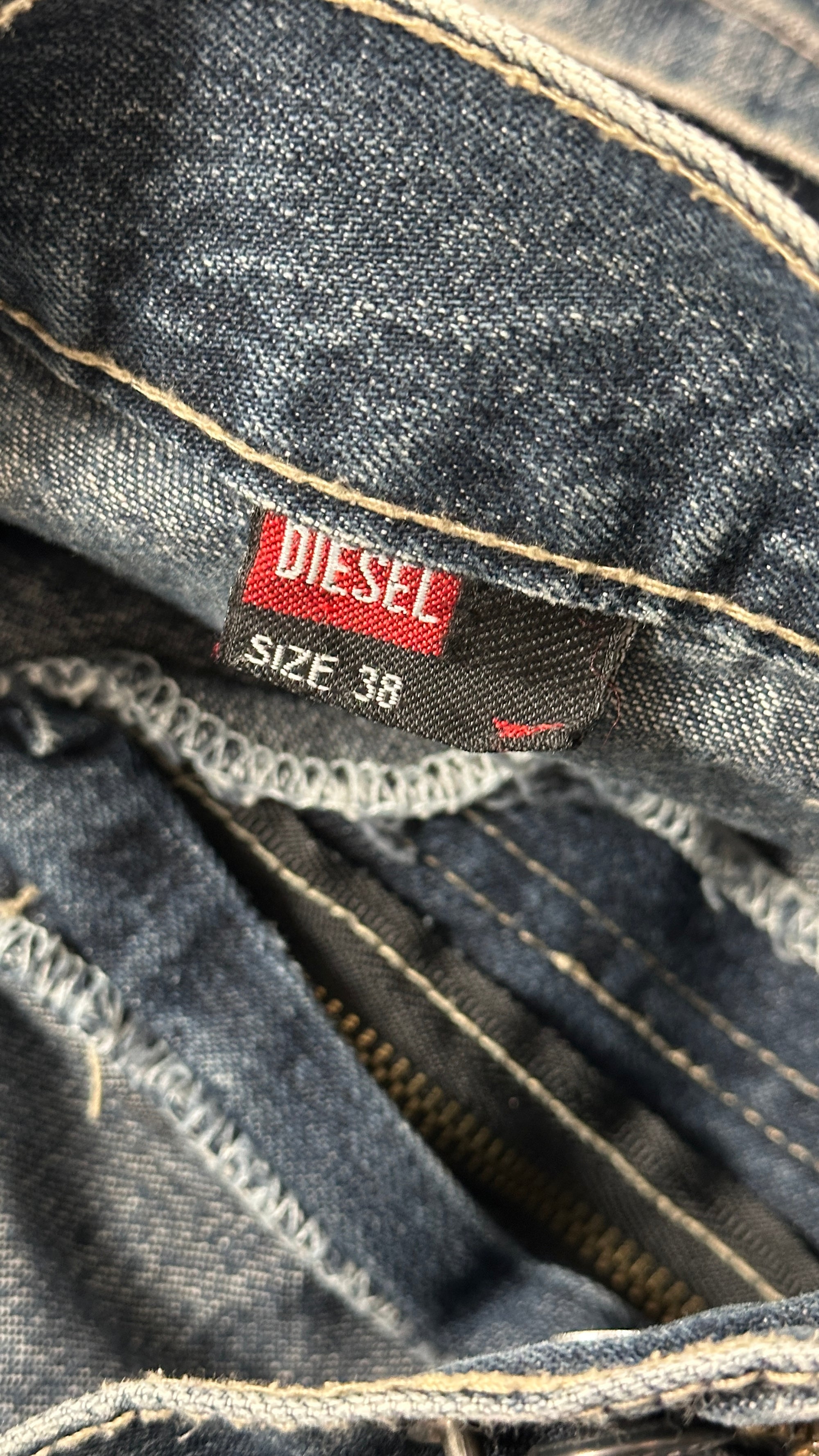 1990s Diesel Denim Baggy Jeans Baumwolle W38 L30