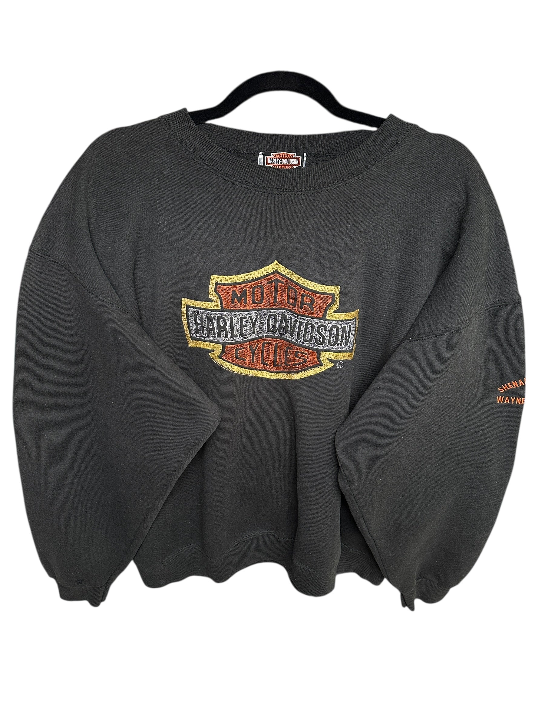 Rare! 1990s Harley Davidson x Lee Sweater mit Stick L