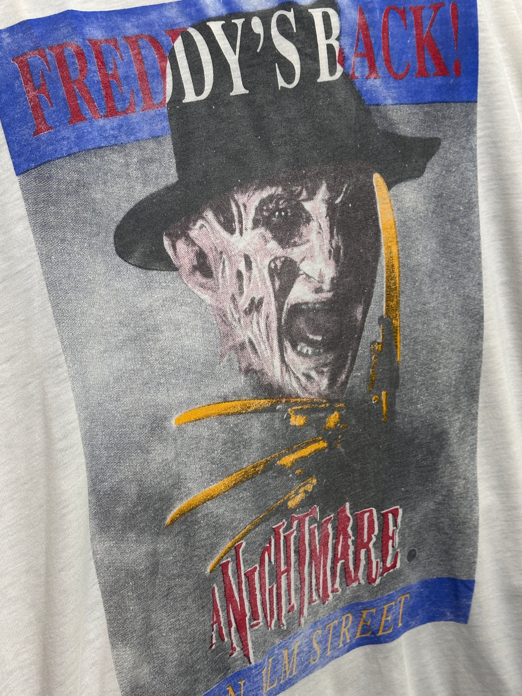 1980s Freddy’s Back Nightmare on Elm Street T-Shirt | Vintage Horror Single Stitch M