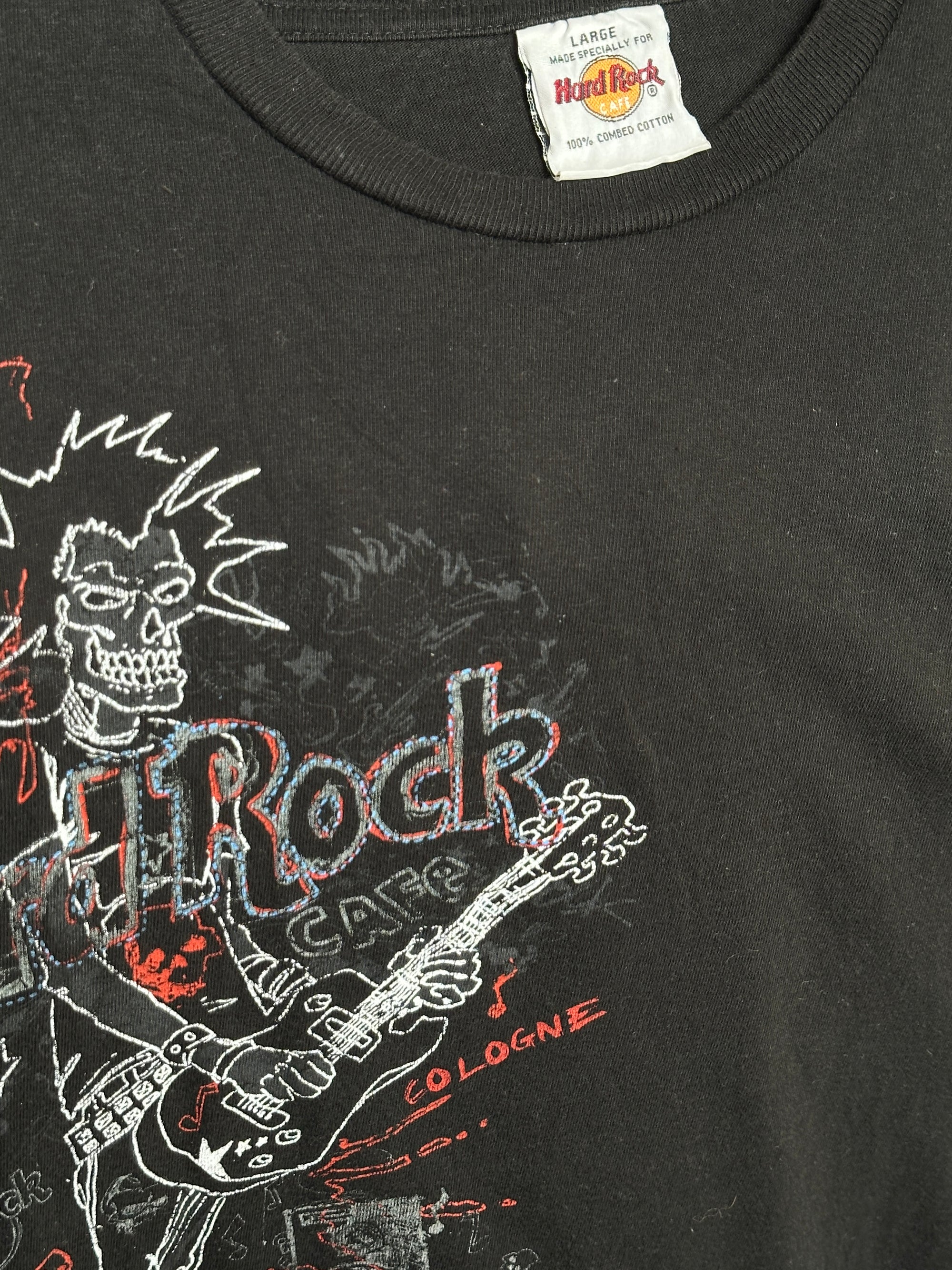 Y2K Hard Rock Punk Cologne Schwarz T-Shirt S | Men’s Vintage