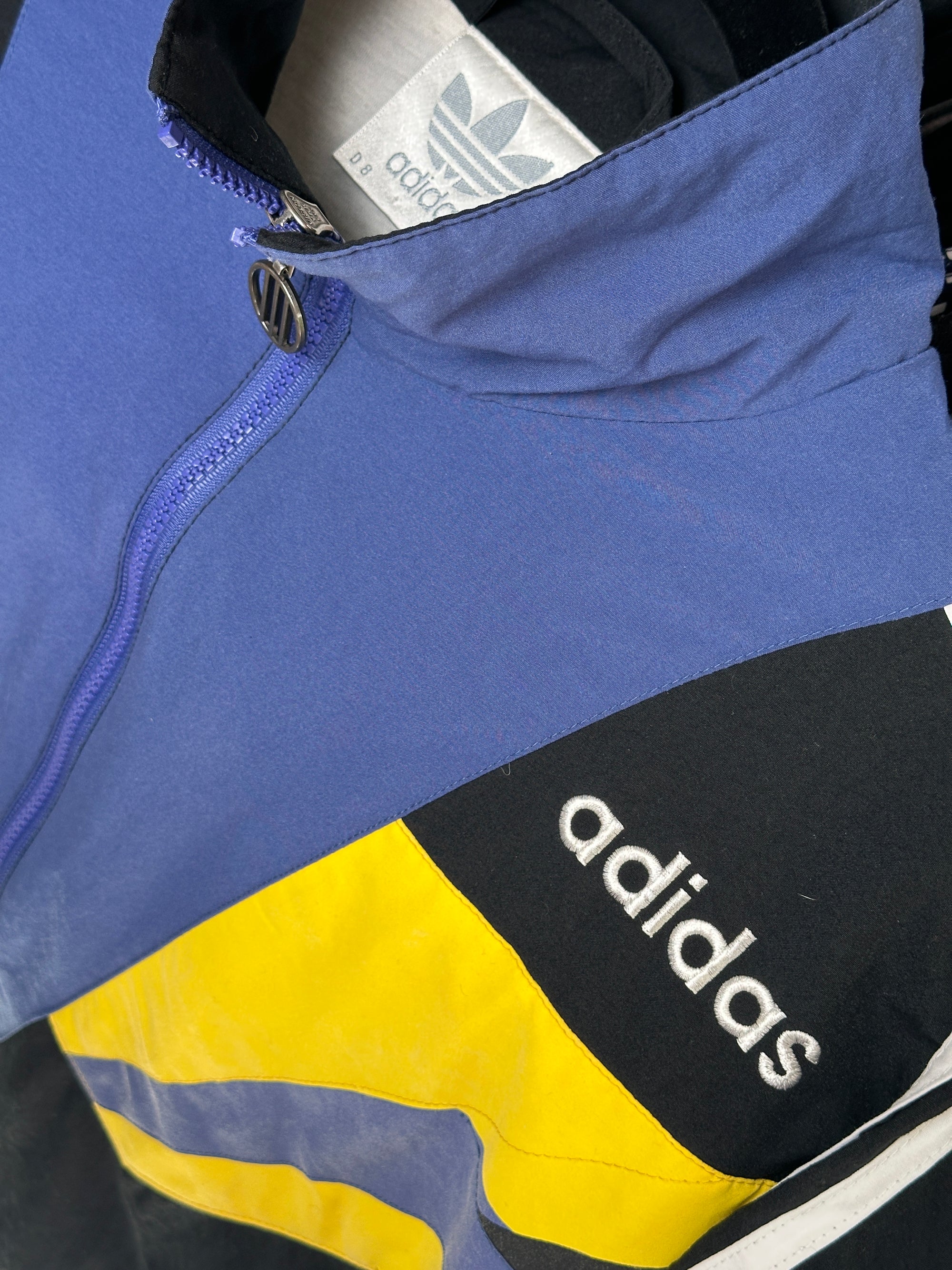 1990s Adidas Trainingsjacke Track Jacket Lila Gelb XL–XXL | Men’s Vintage